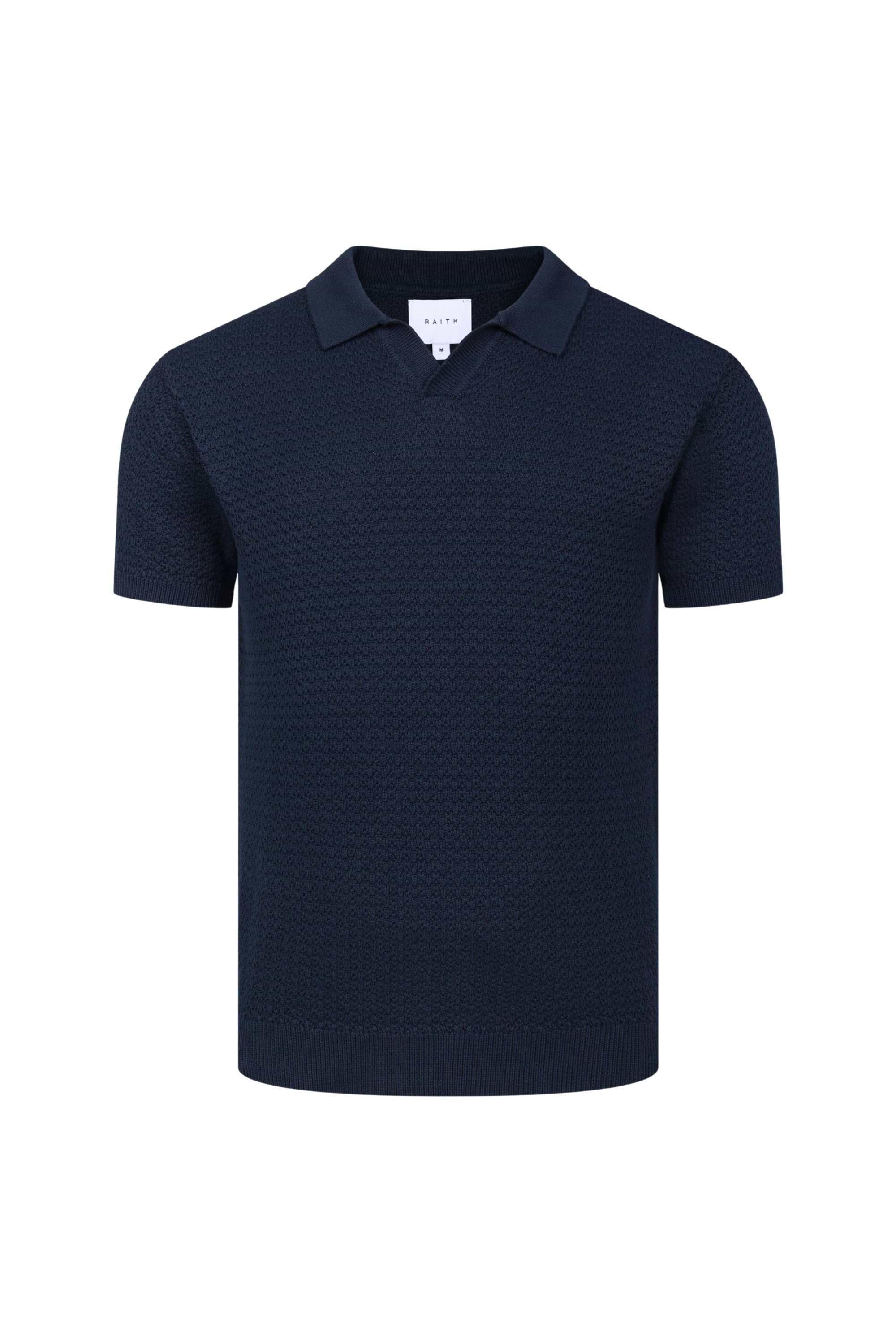 Rapha Cotton Knit Polo - Navy