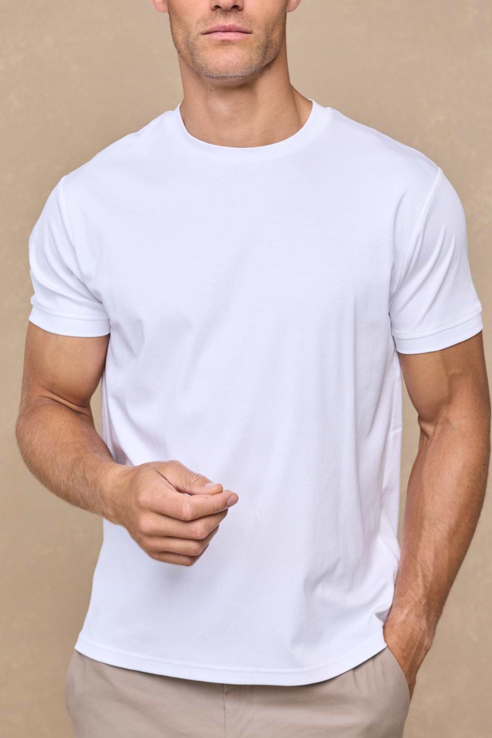 Luxe Mercerised T-Shirt - White