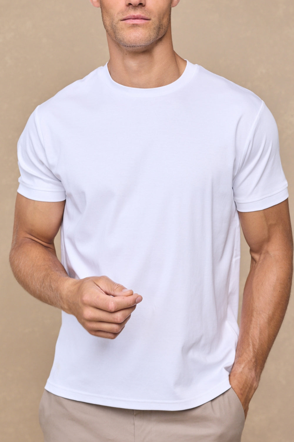Luxe Mercerised T-Shirt - White