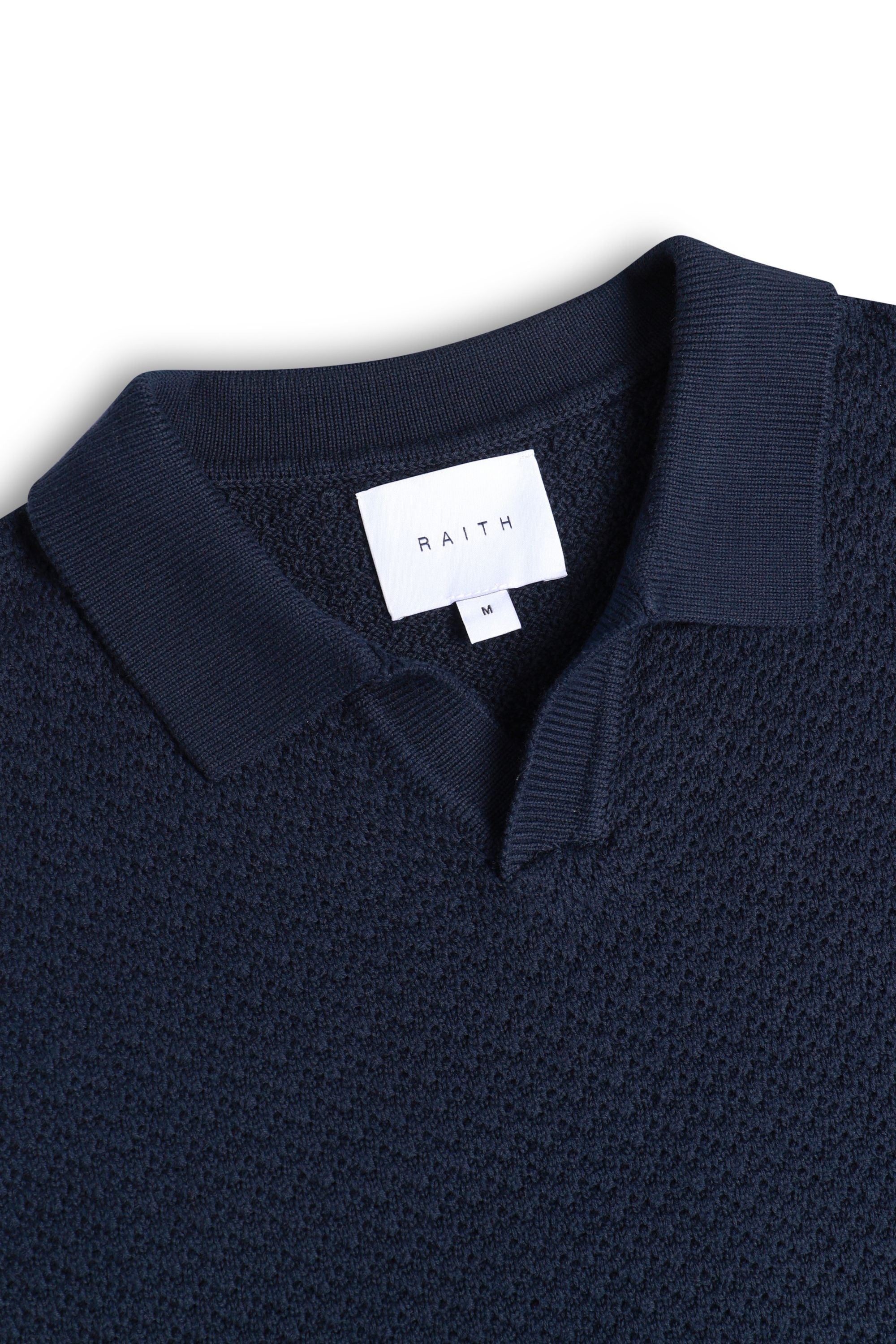 Rapha Cotton Knit Polo - Navy