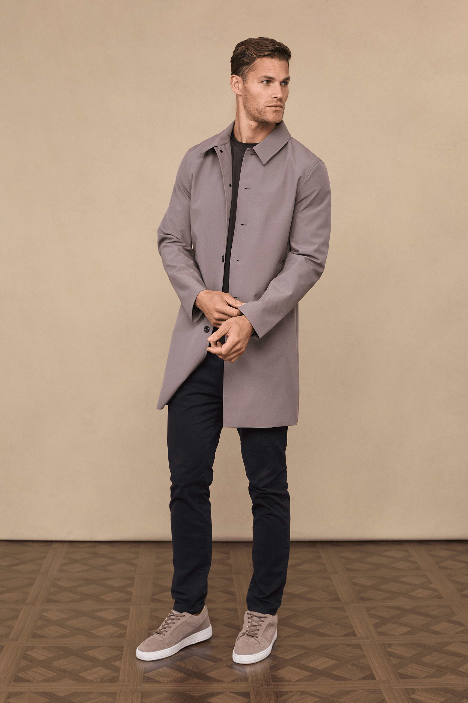 Portica Trench Coat - Mushroom