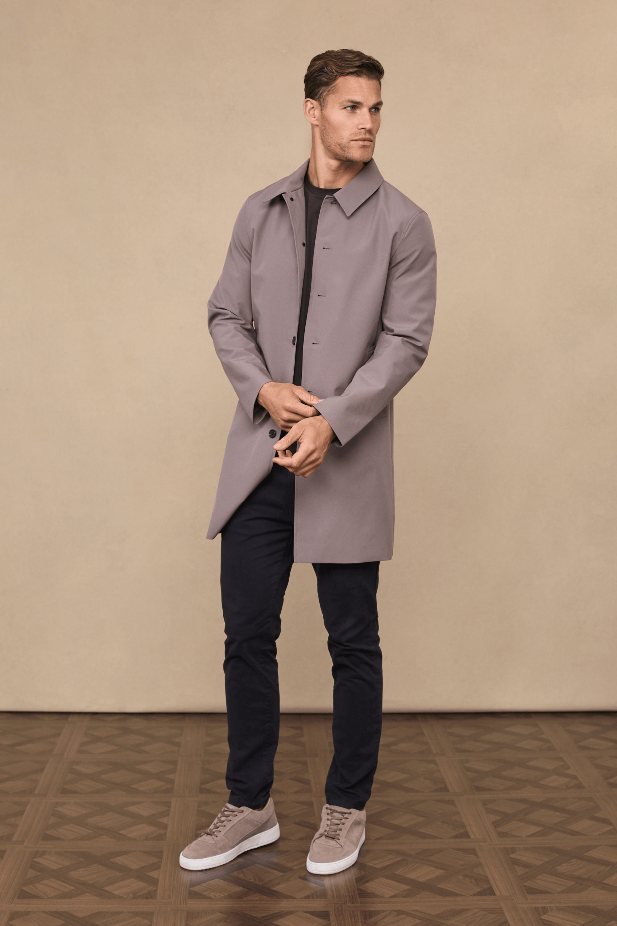 Portica Trench Coat - Mushroom