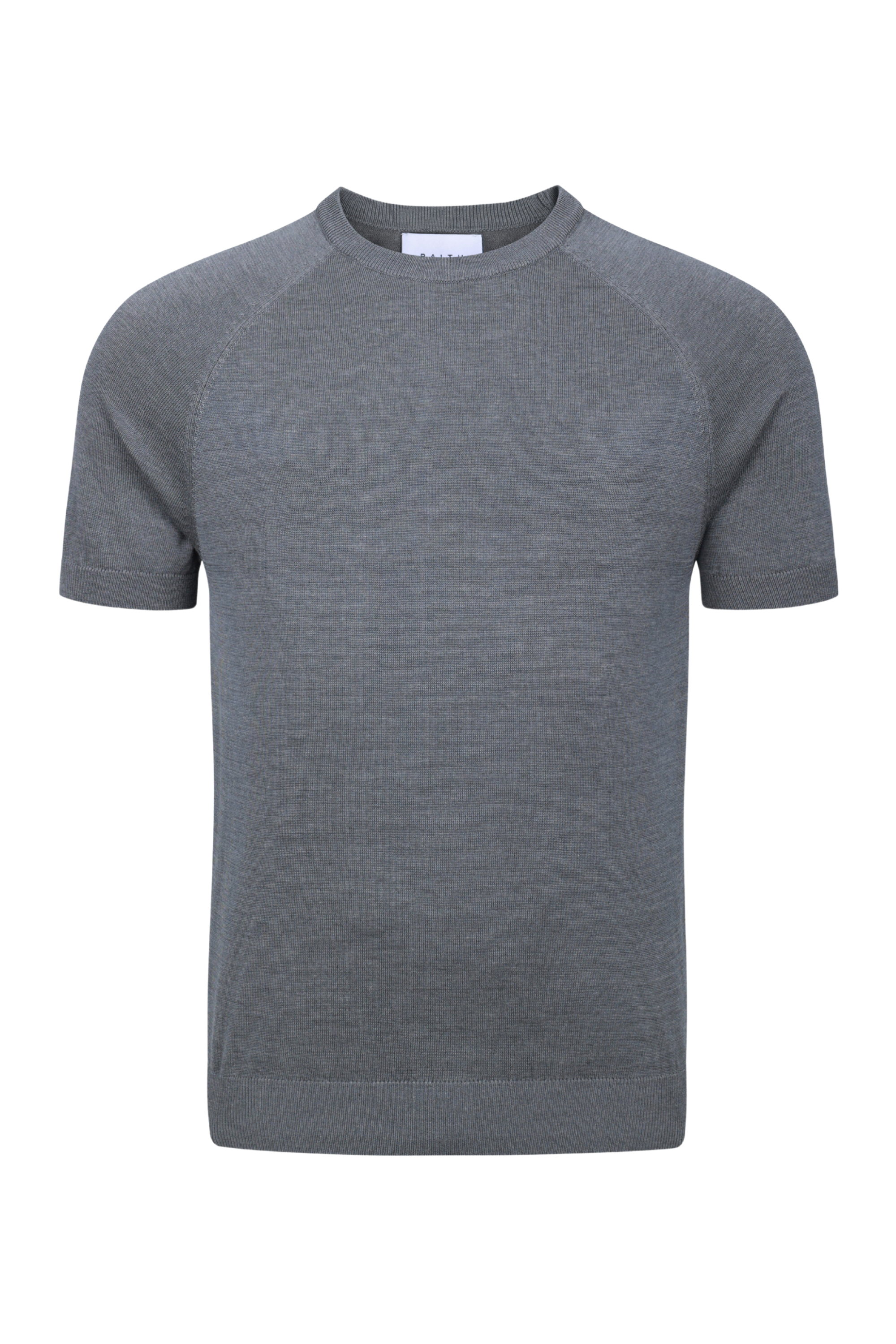 Riera Knit Crew Neck T-Shirt - Grey Marl