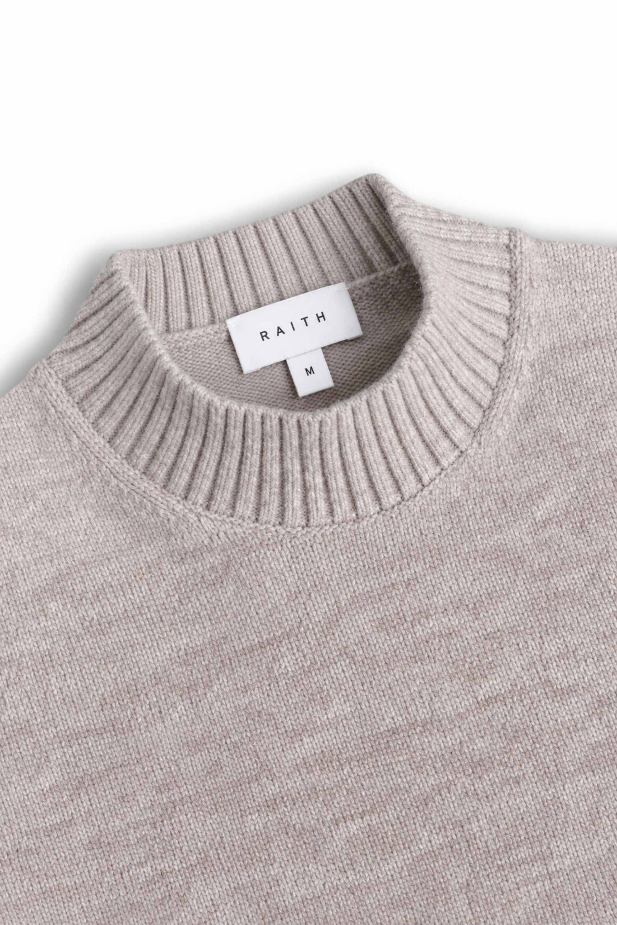 Delphi Crew Neck Knit - Light Brown Marl