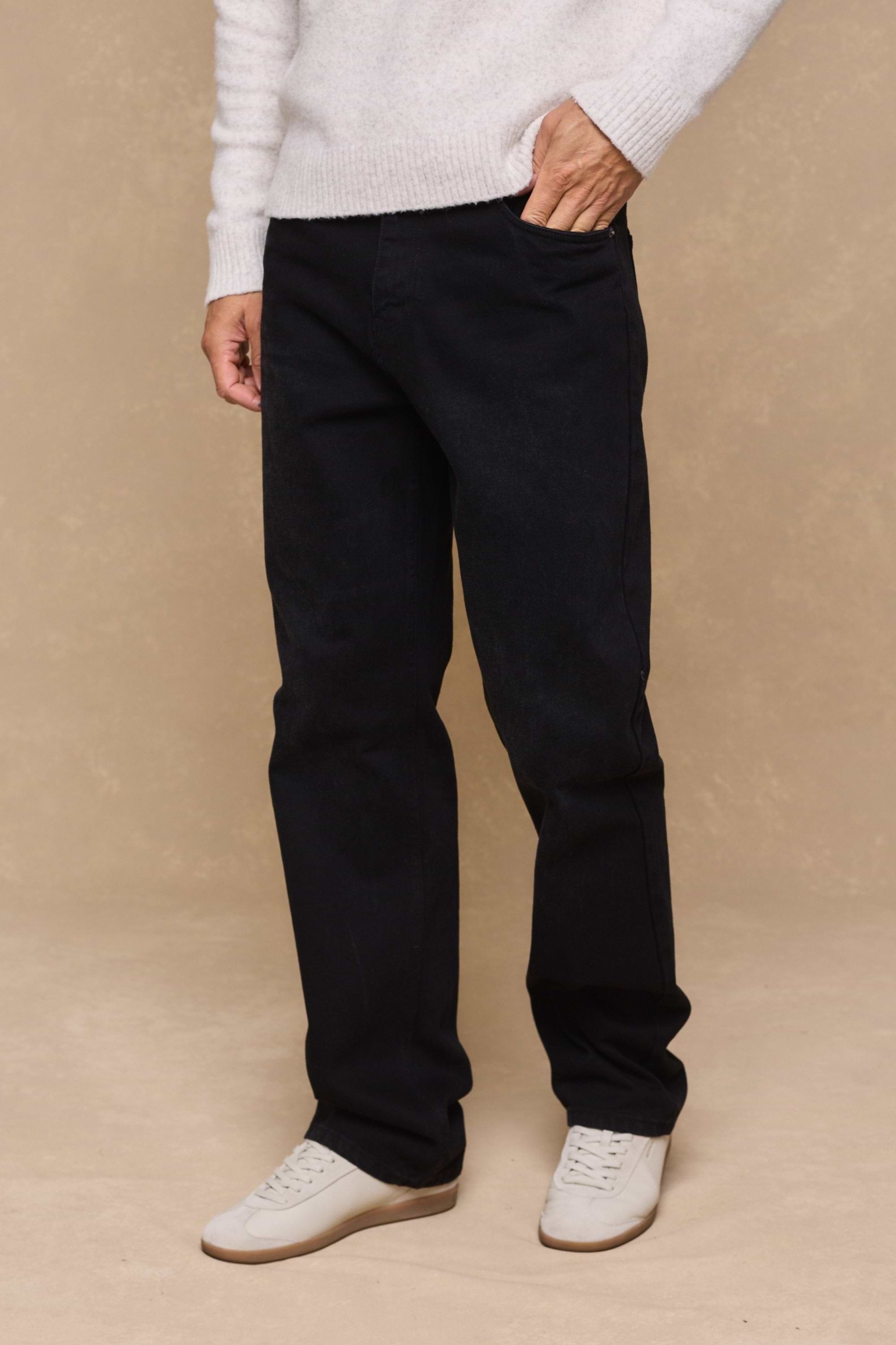 Mason Relaxed Fit Jeans - Black Wash