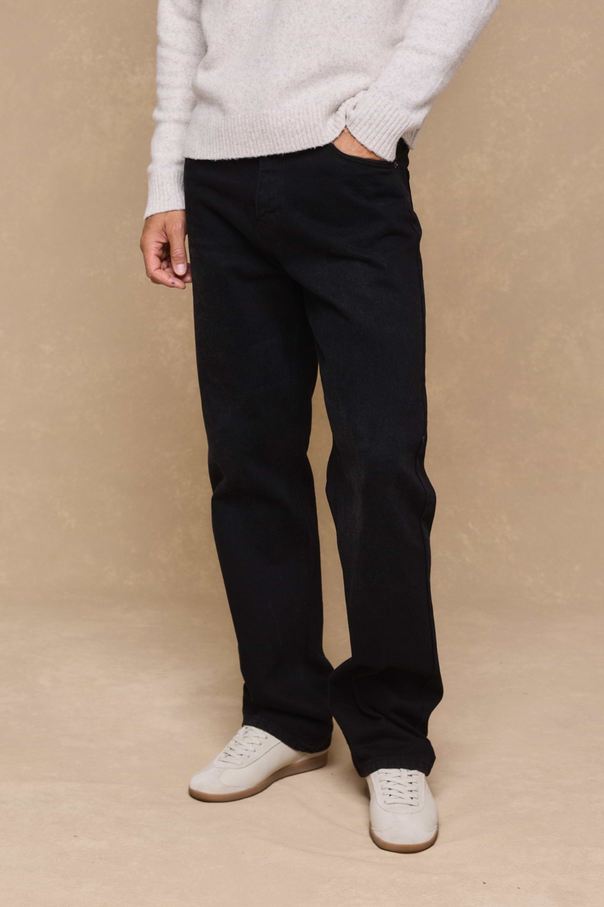 Mason Relaxed Fit Jeans - Black Wash