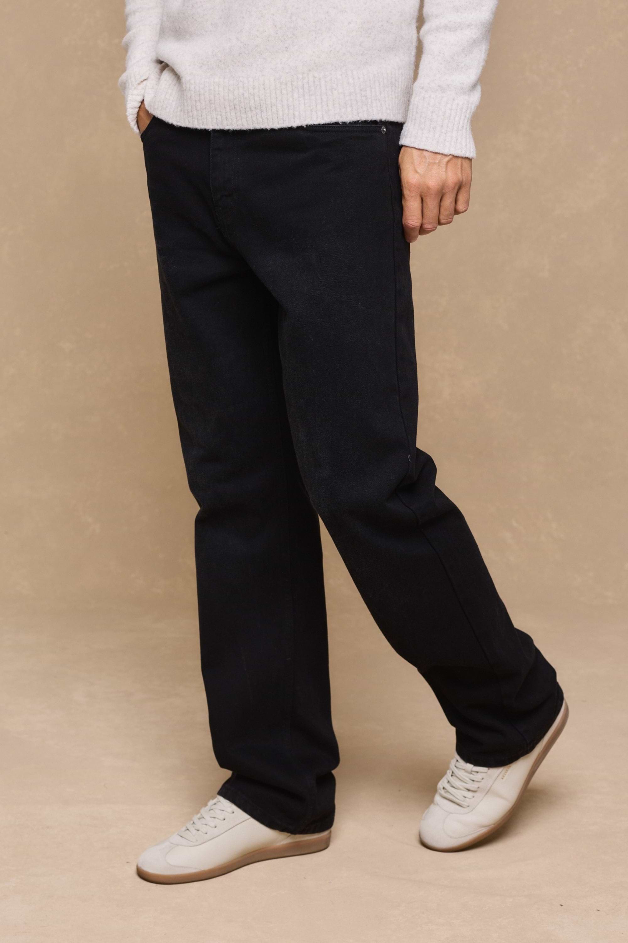 Mason Relaxed Fit Jeans - Black Wash