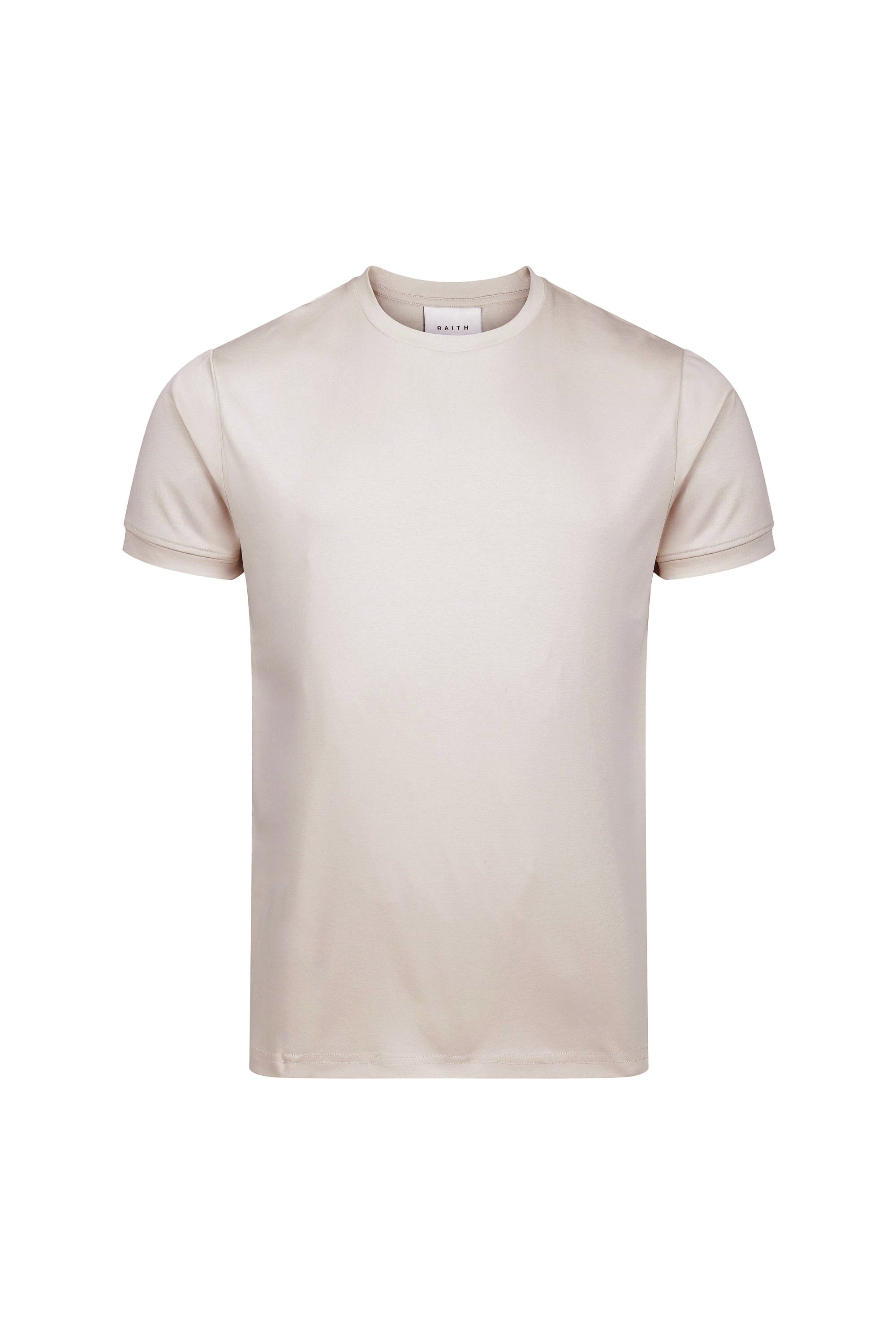 Luxe Mercerised T-Shirt - Beige