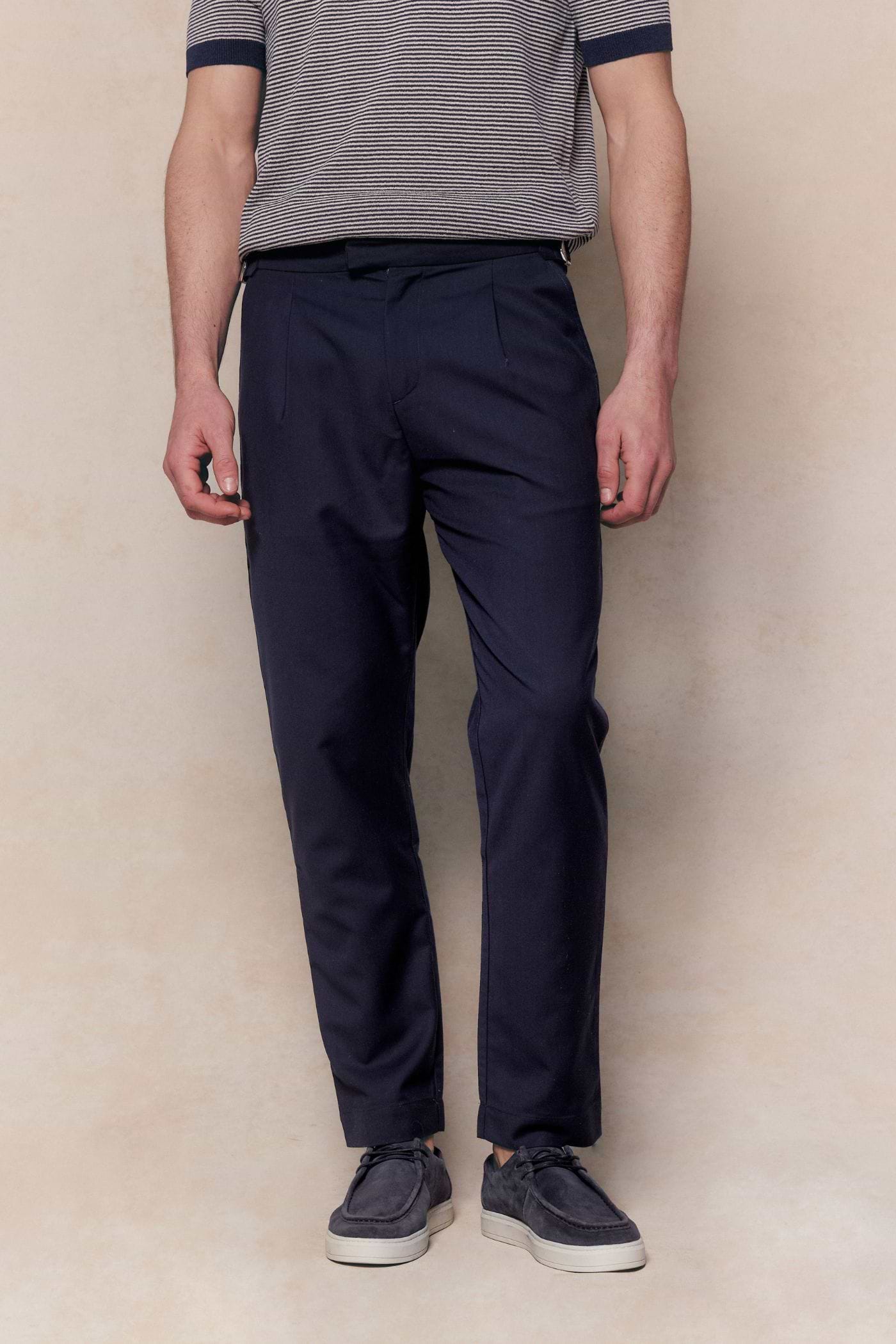 Jasper Tailored Trouser - Navy