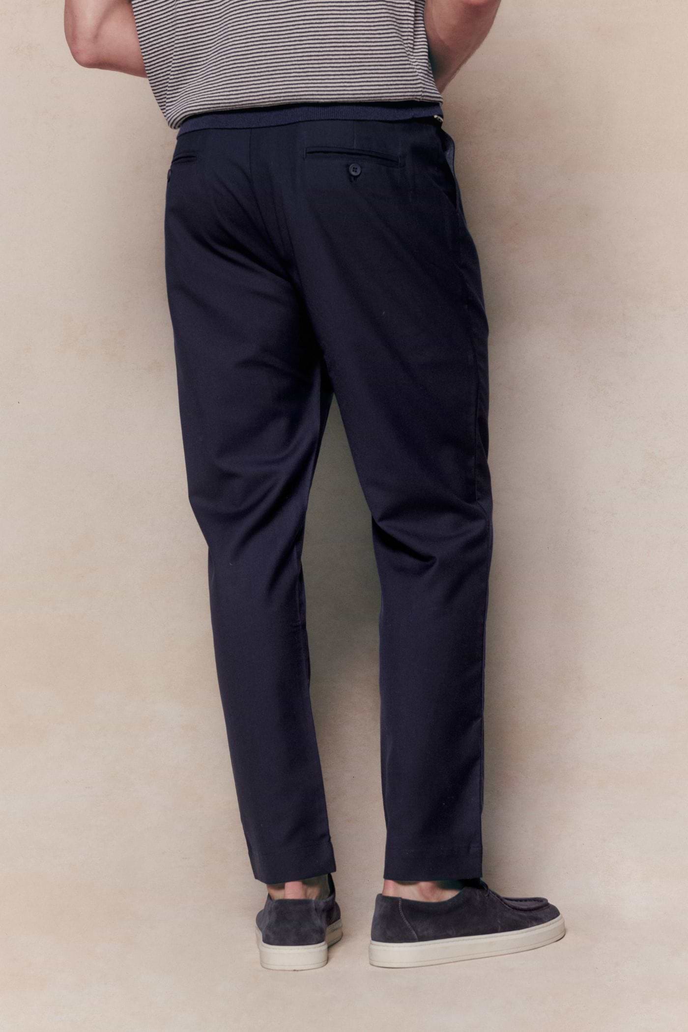 Jasper Tailored Trouser - Navy