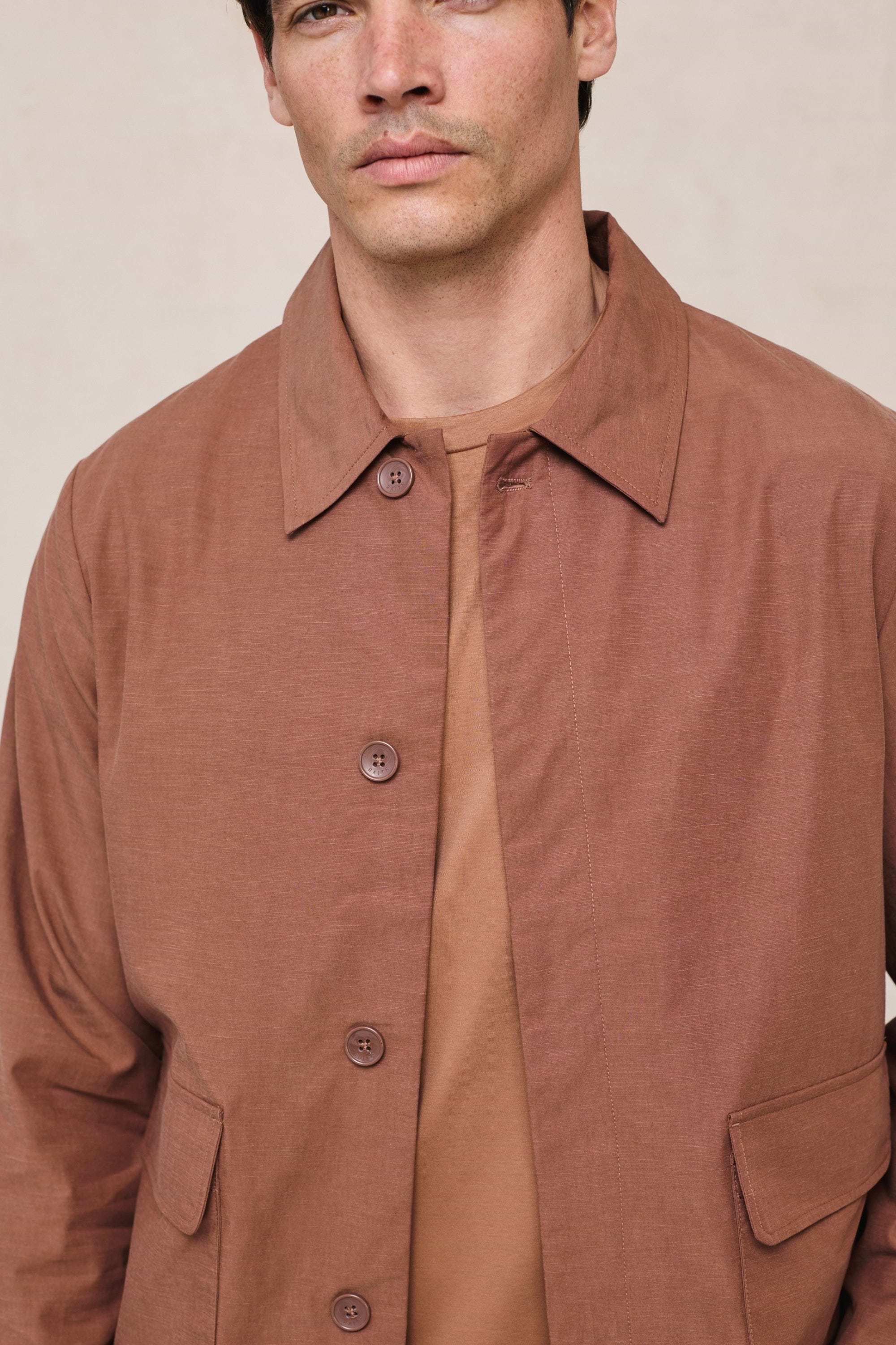 Diego Patch Pocket Tailored Jacket - Rust