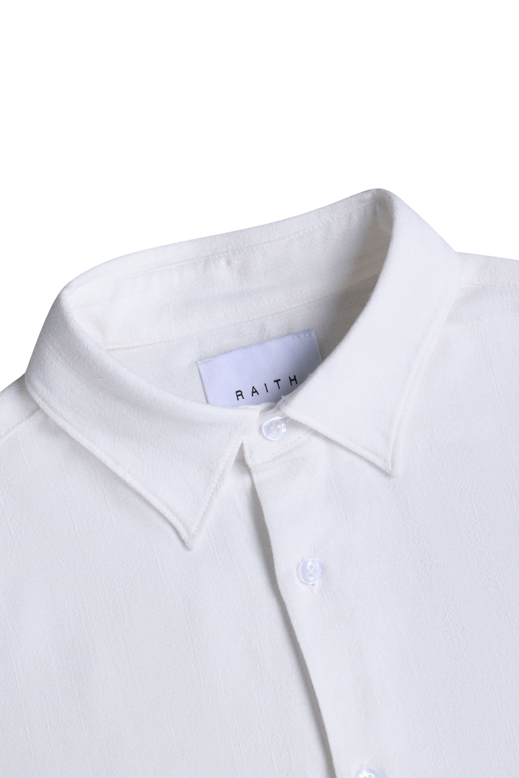 Cami Linen Classic Collar Shirt - Ecru