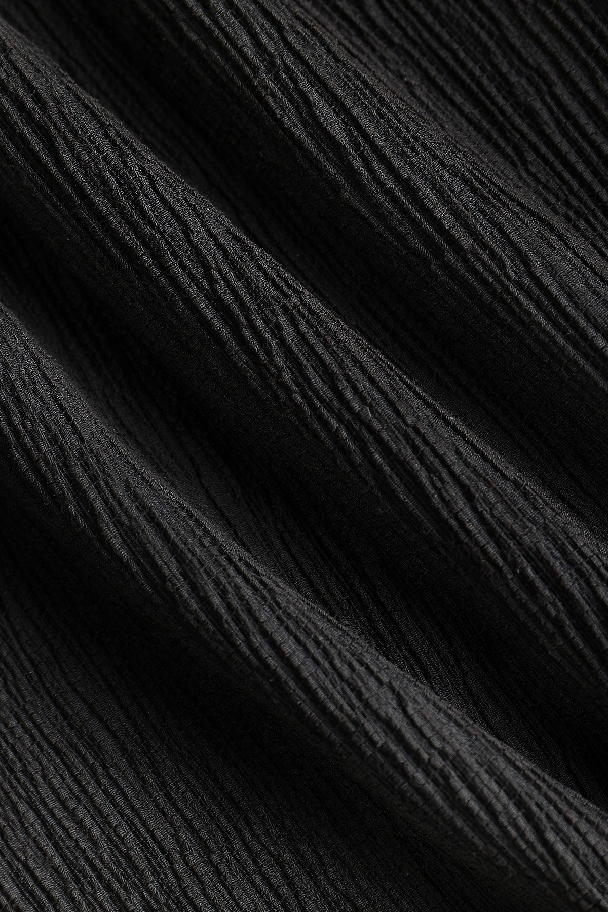 Silvano Crinkled Relaxed Trouser - Black