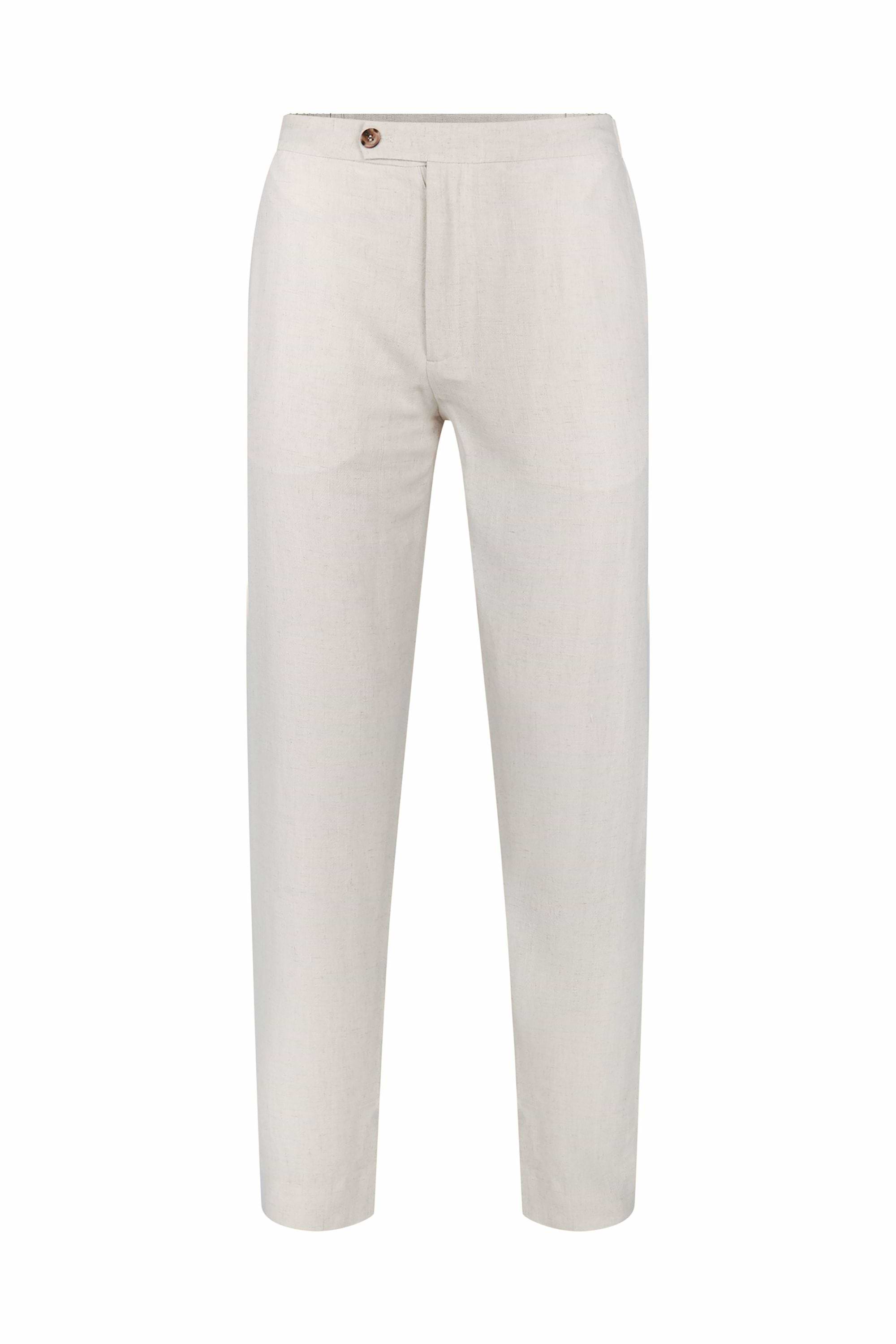 Cami Linen Straight Leg Trouser - Oatmeal