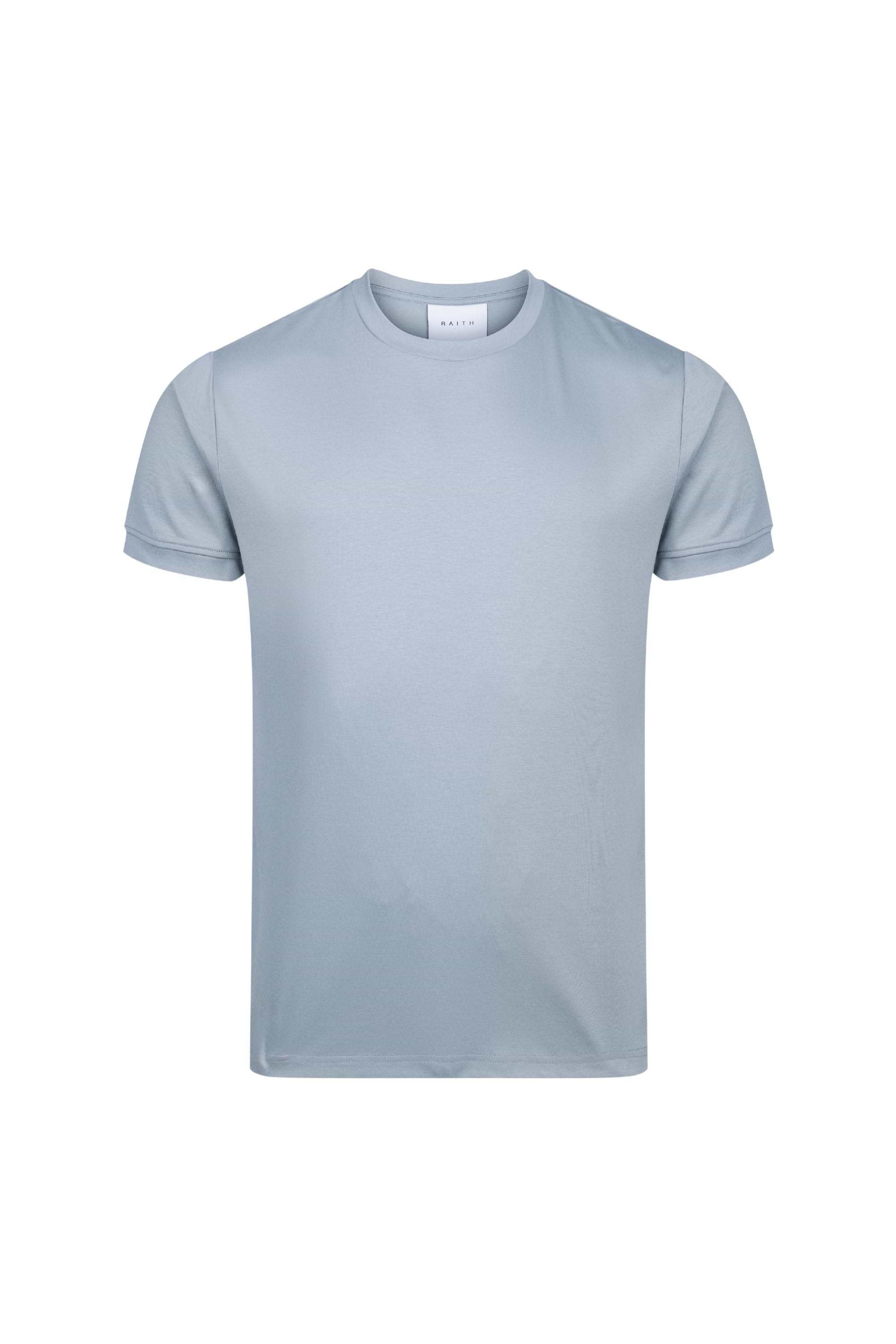 Luxe Mercerised T-Shirt - Light Pewter Blue