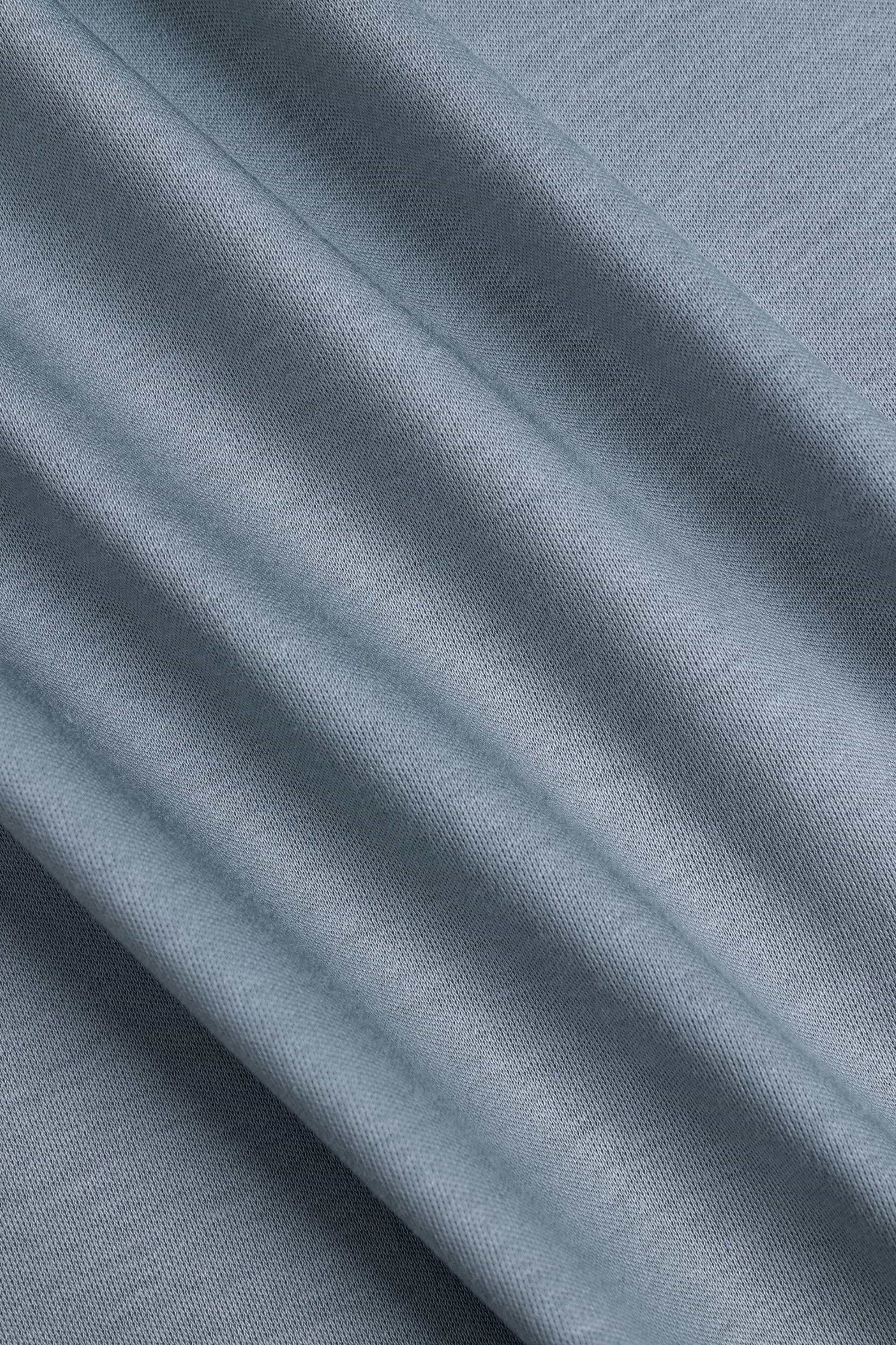 Luxe Mercerised T-Shirt - Light Pewter Blue