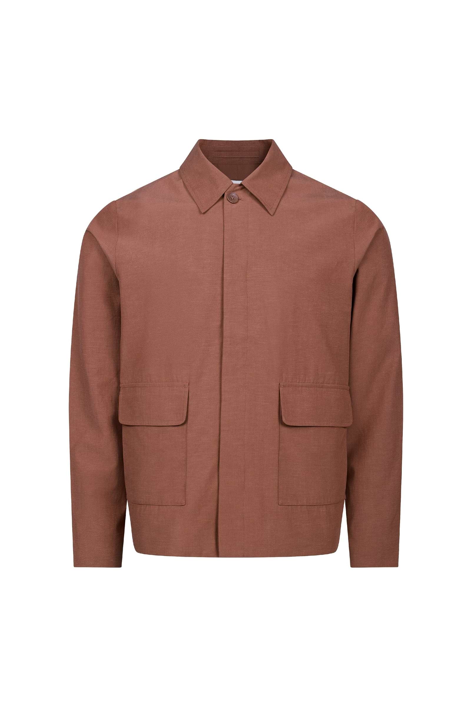 Diego Patch Pocket Tailored Jacket - Rust