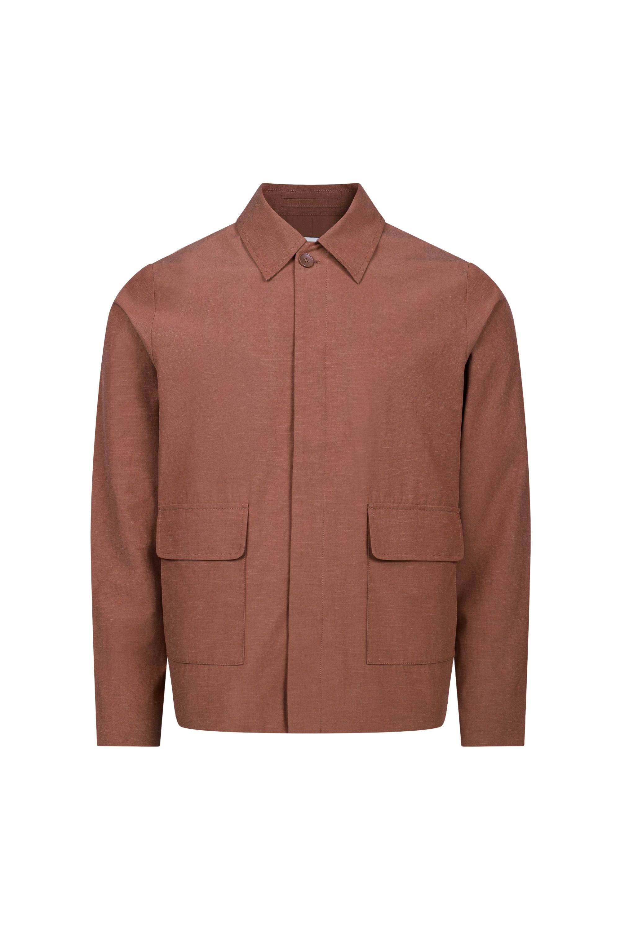 Diego Patch Pocket Tailored Jacket - Rust