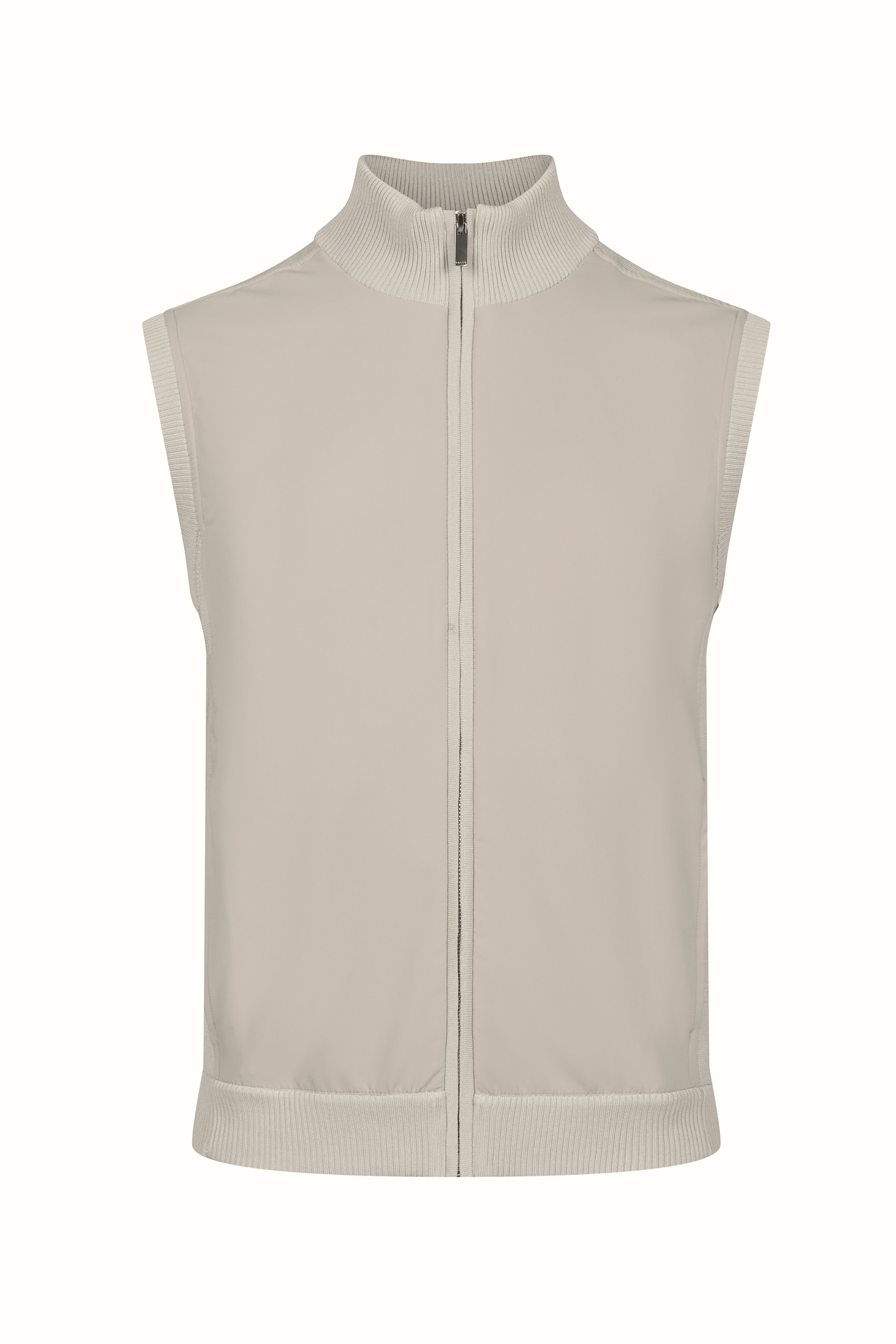 Davi Hybrid Knitted Gilet - Stone