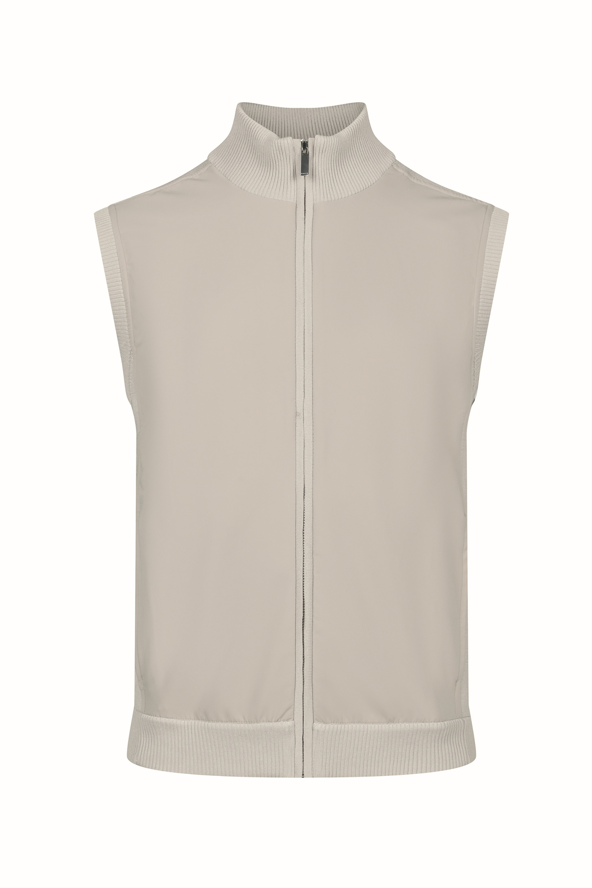 Davi Hybrid Knitted Gilet - Stone
