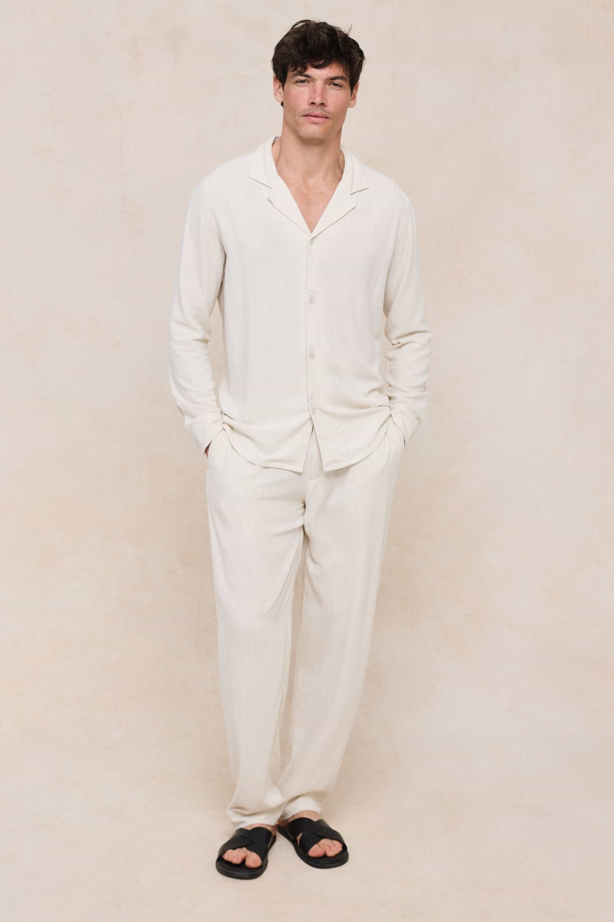 Cami Linen Shirt - Oatmeal