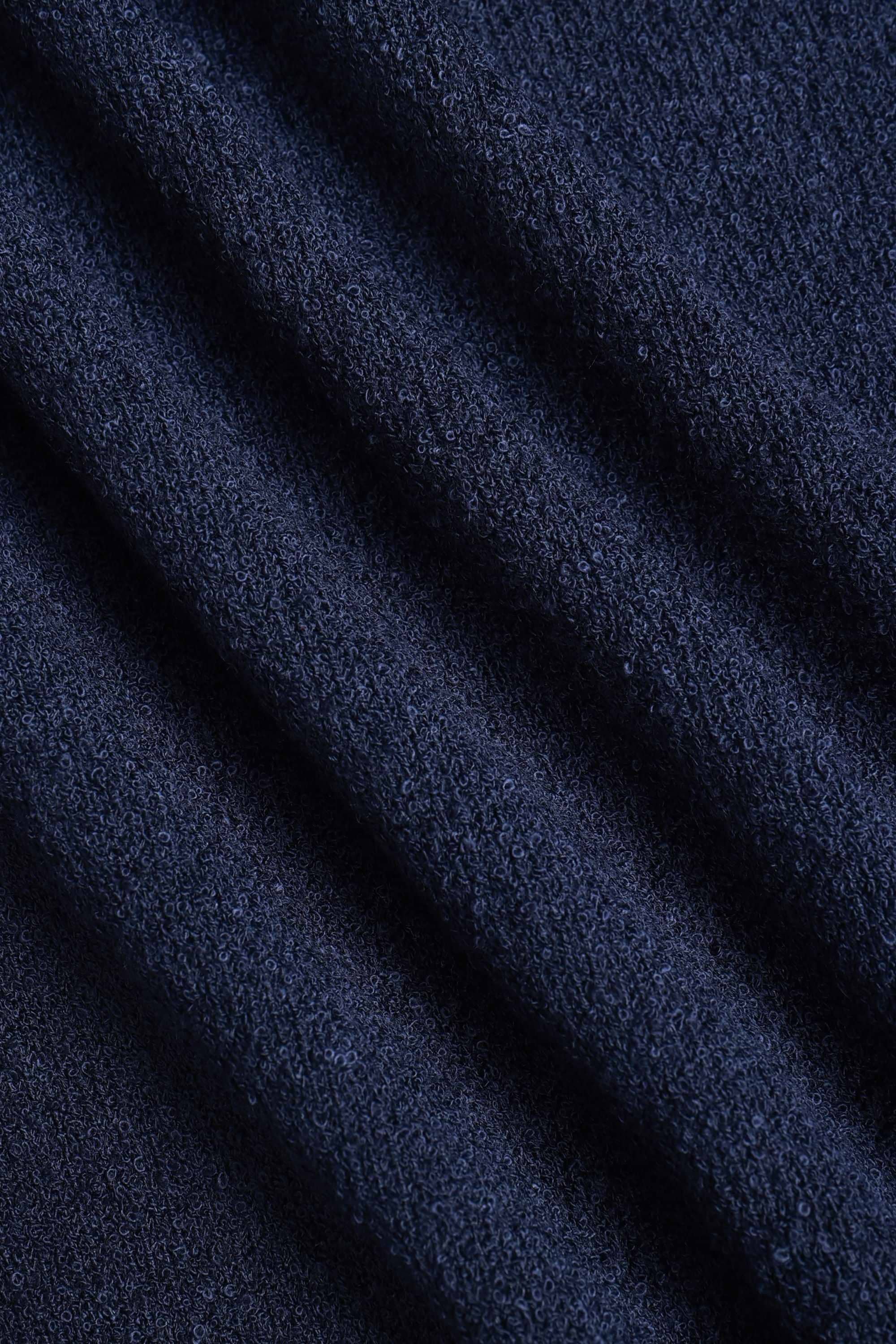 Miguel Boucle Polo Shirt - Navy