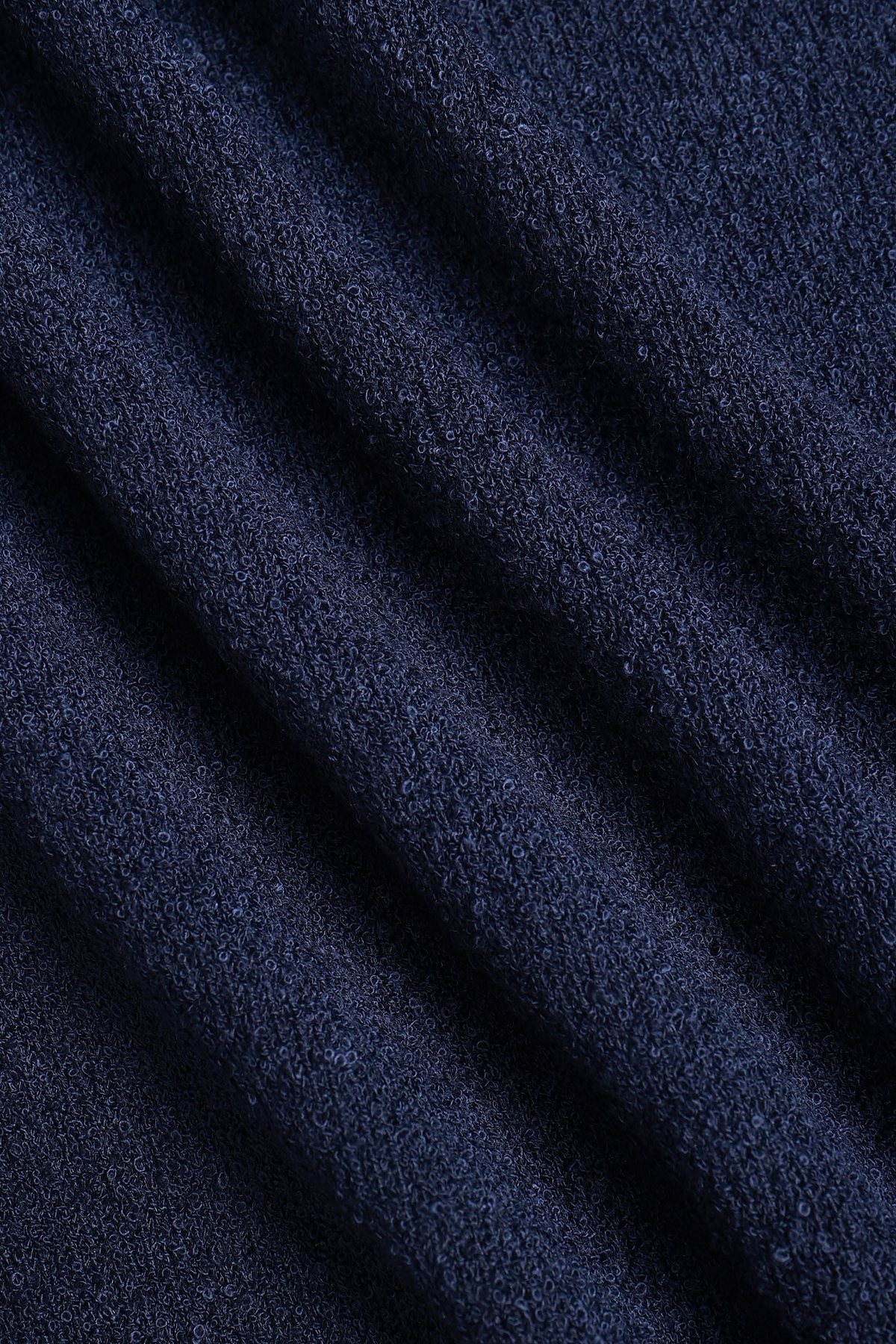 Miguel Boucle Polo Shirt - Navy