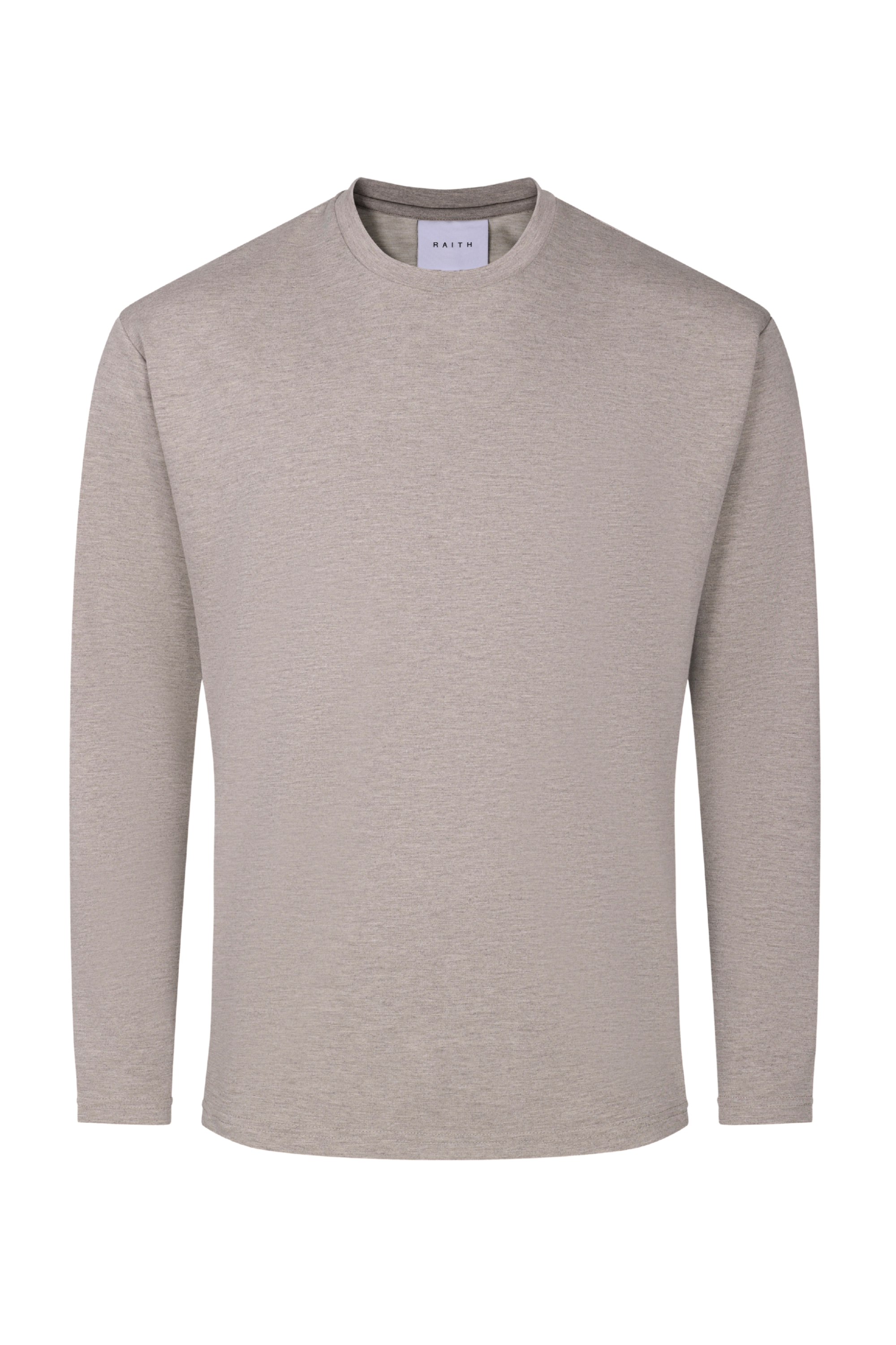 Long Sleeve Relaxed T-Shirt - Oatmeal Marl