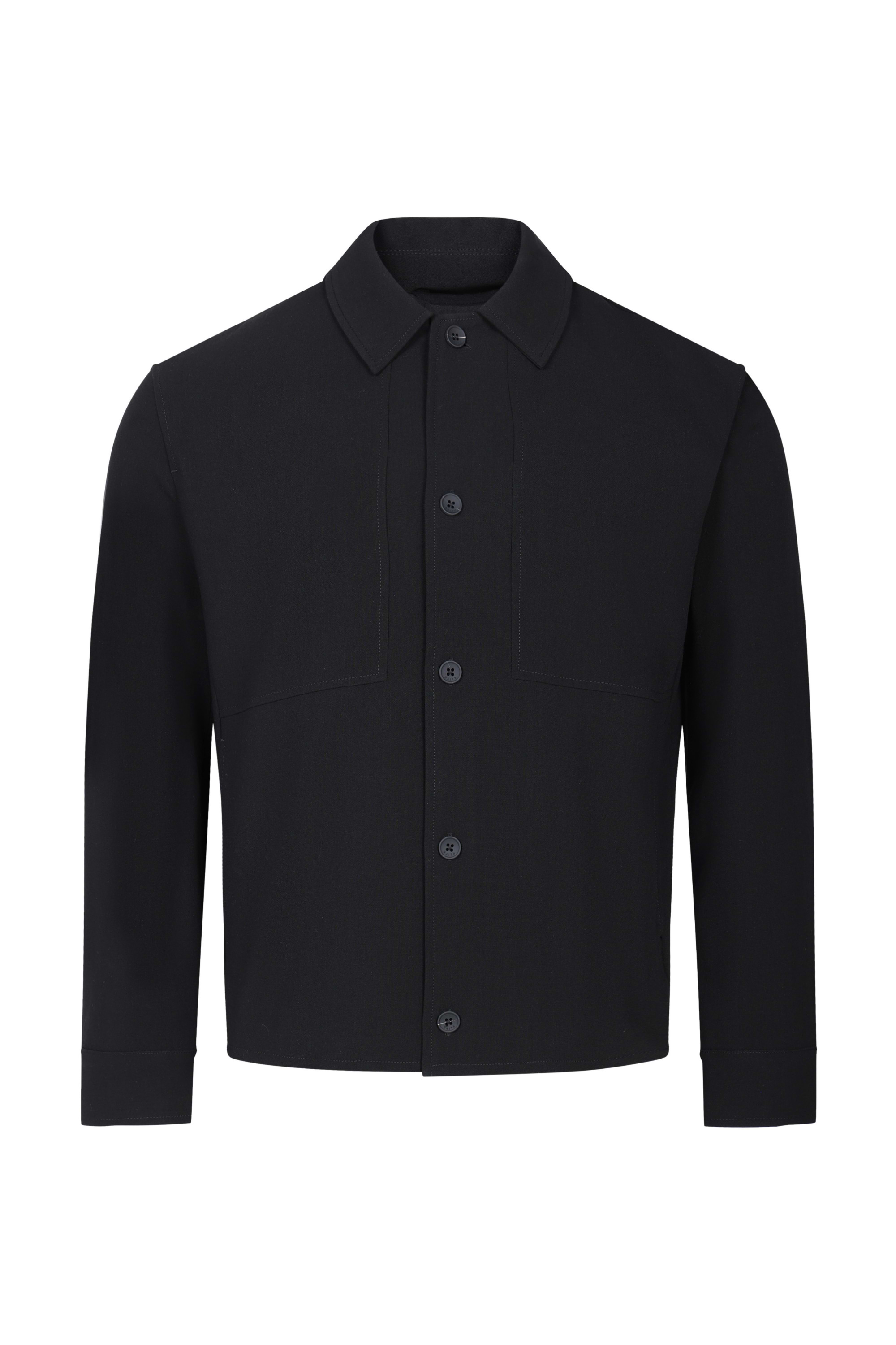 Julien Relaxed Panelled Jacket - Black