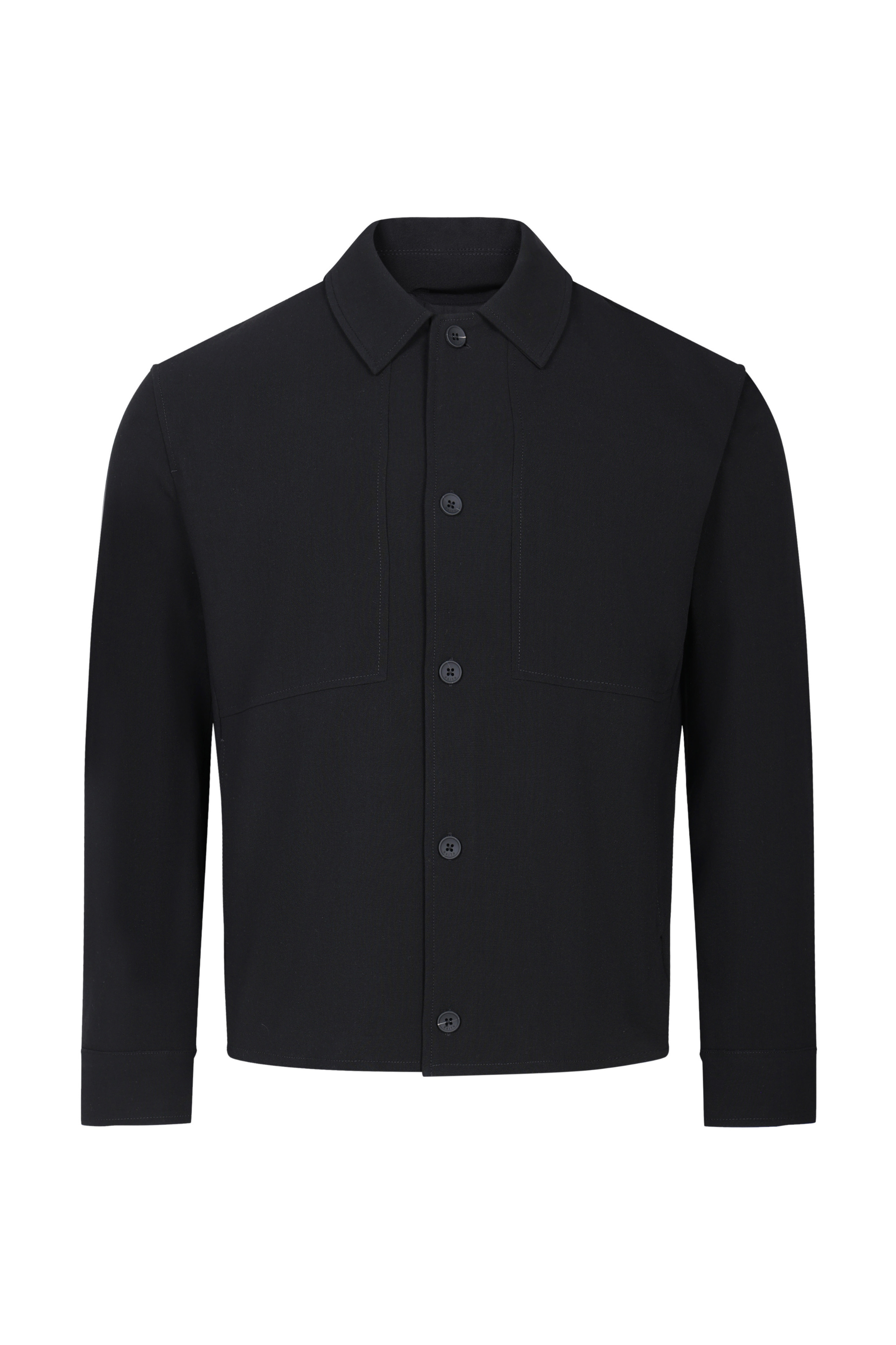 Julien Relaxed Panelled Jacket - Black