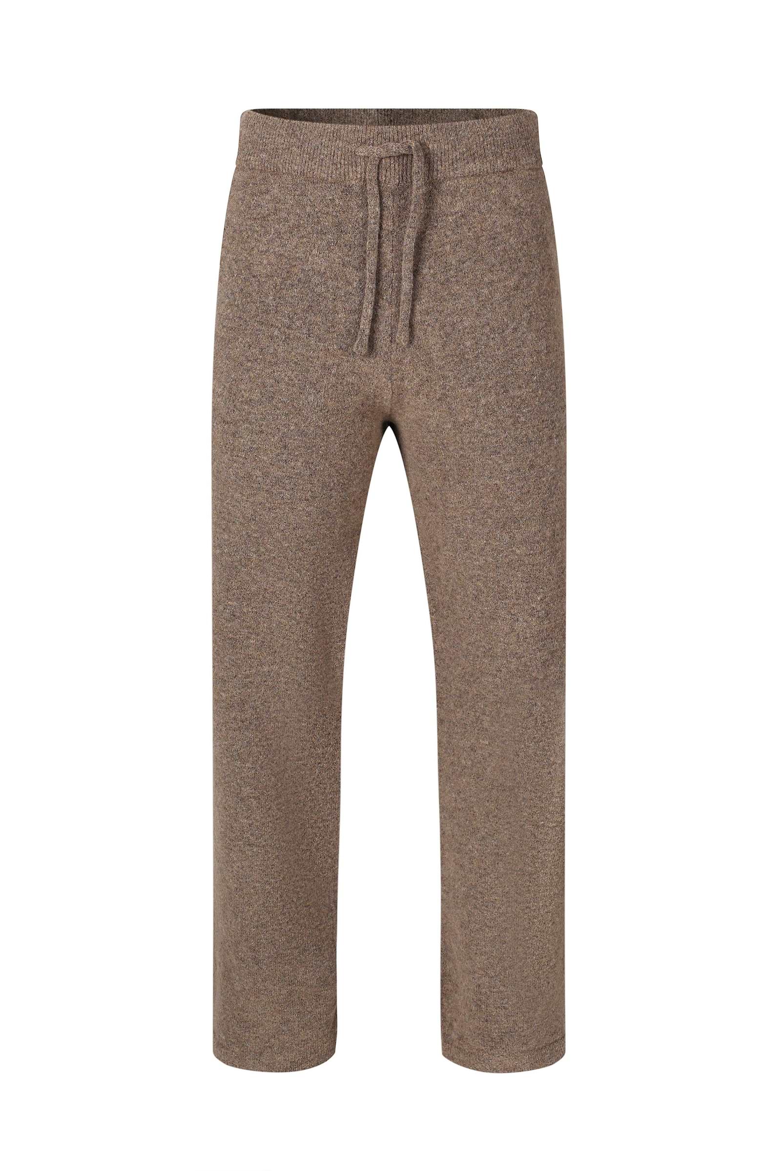 Otto Knitted Trousers - Brown Marl