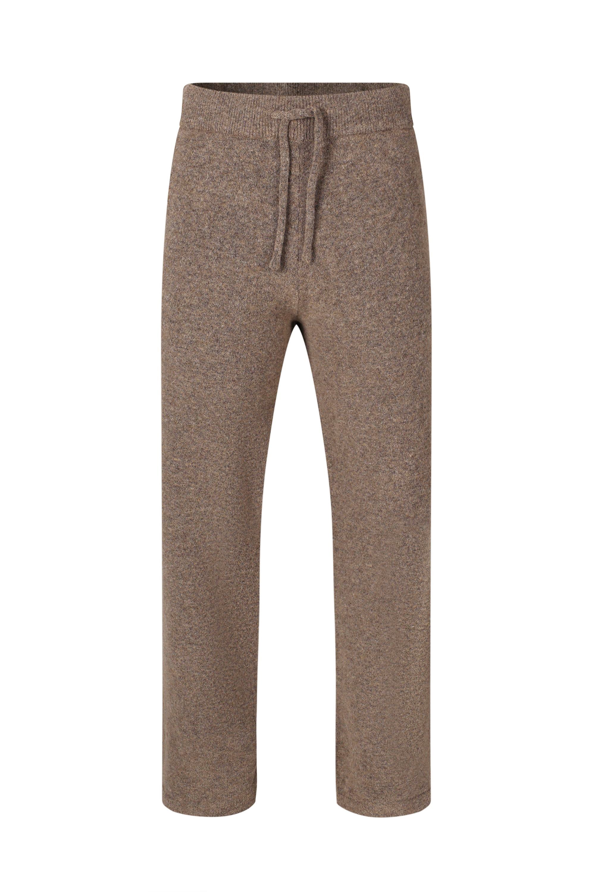 Otto Knitted Trousers - Brown Marl