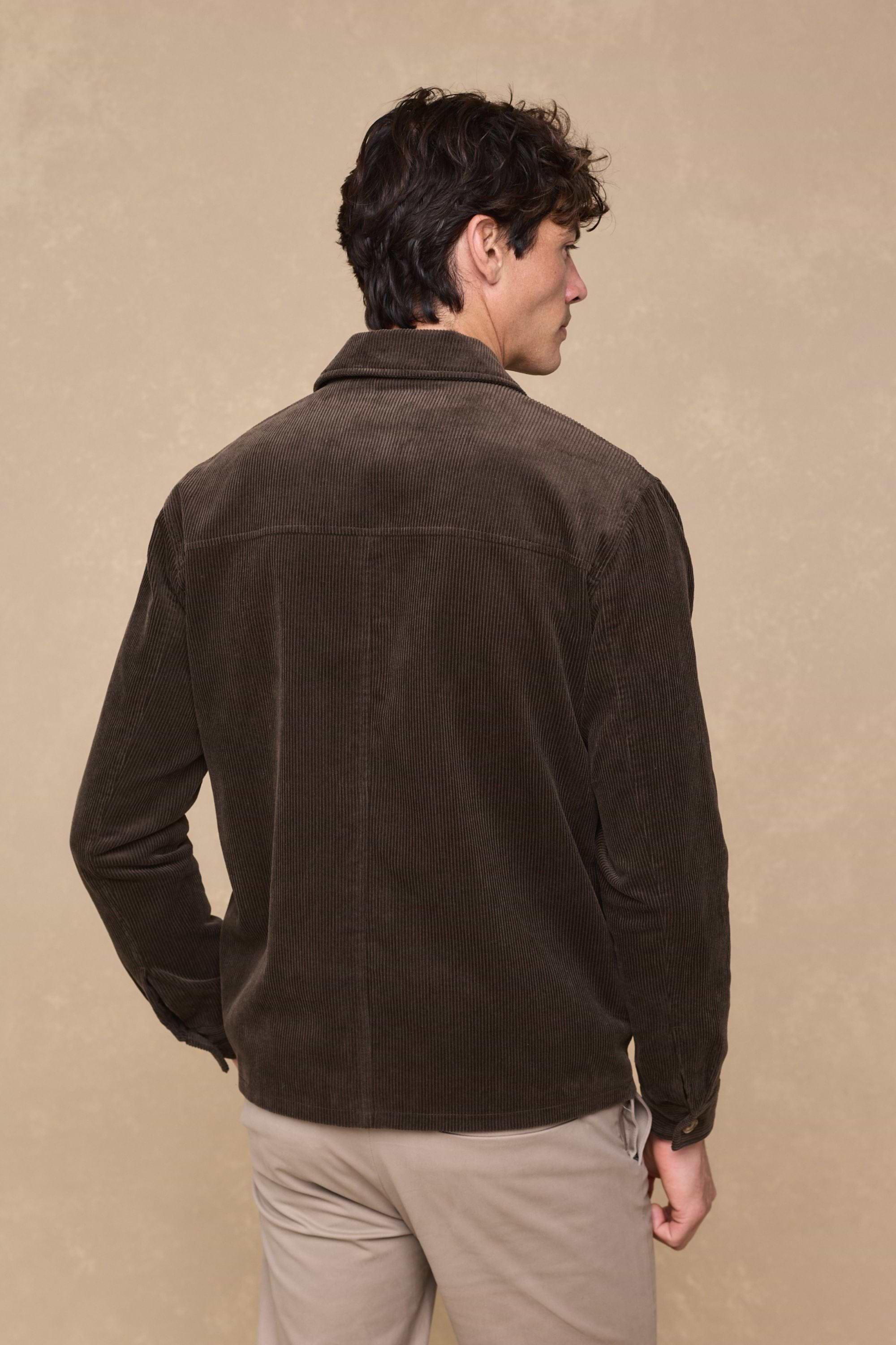Lukas Corduroy Shacket - Brown