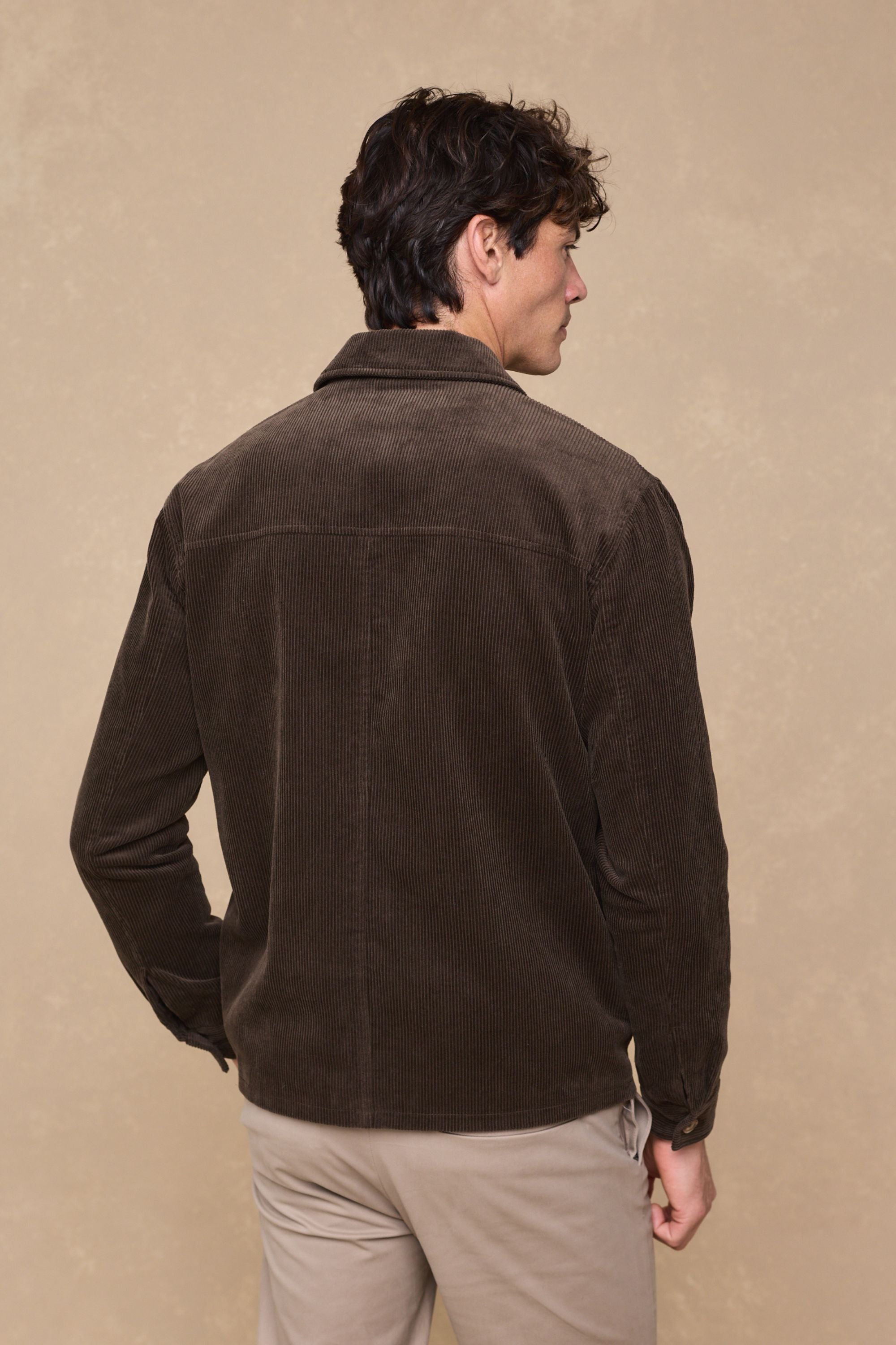 Lukas Corduroy Shacket - Brown