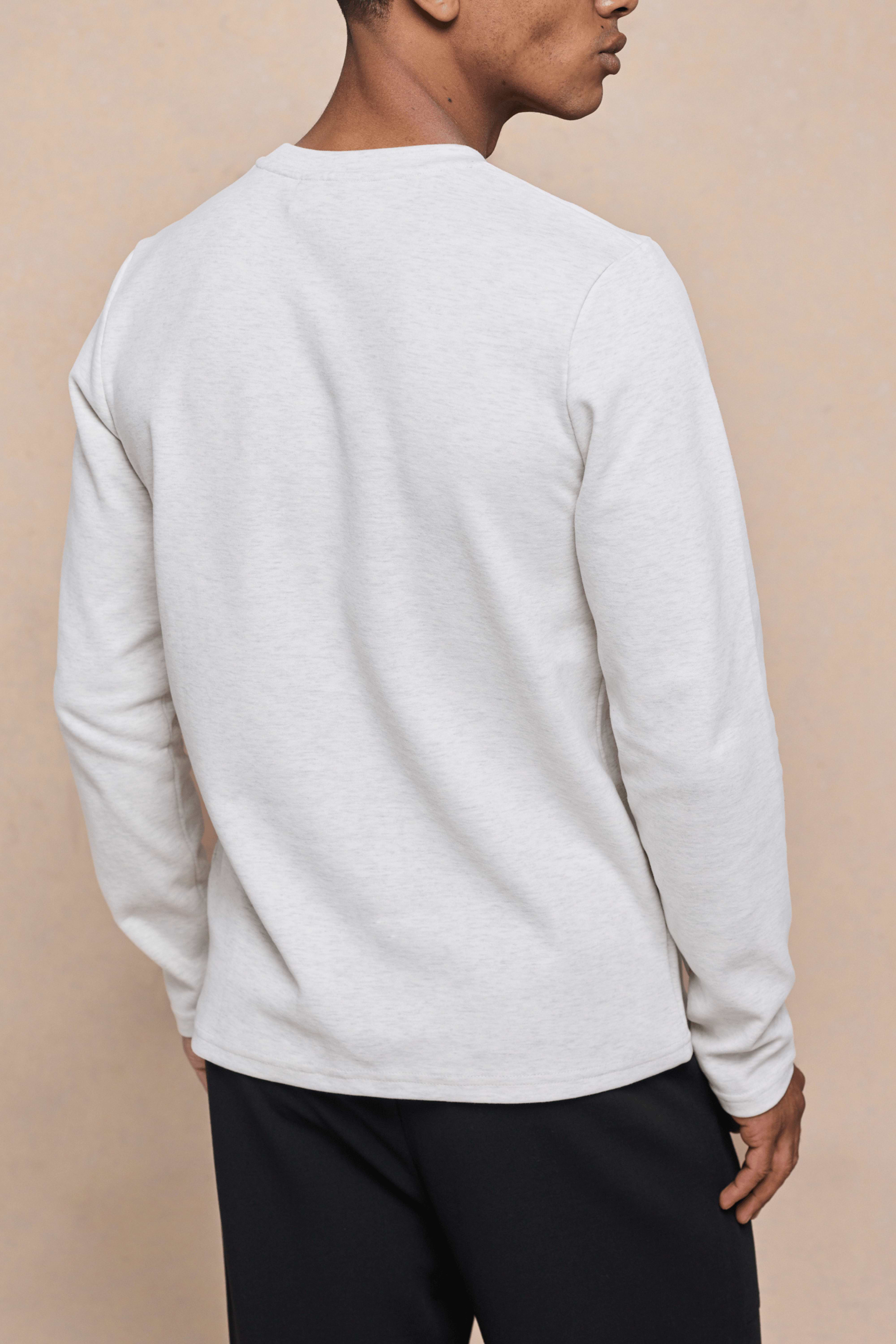 Tyler Long Sleeve Pocket T-Shirt - Stone Marl