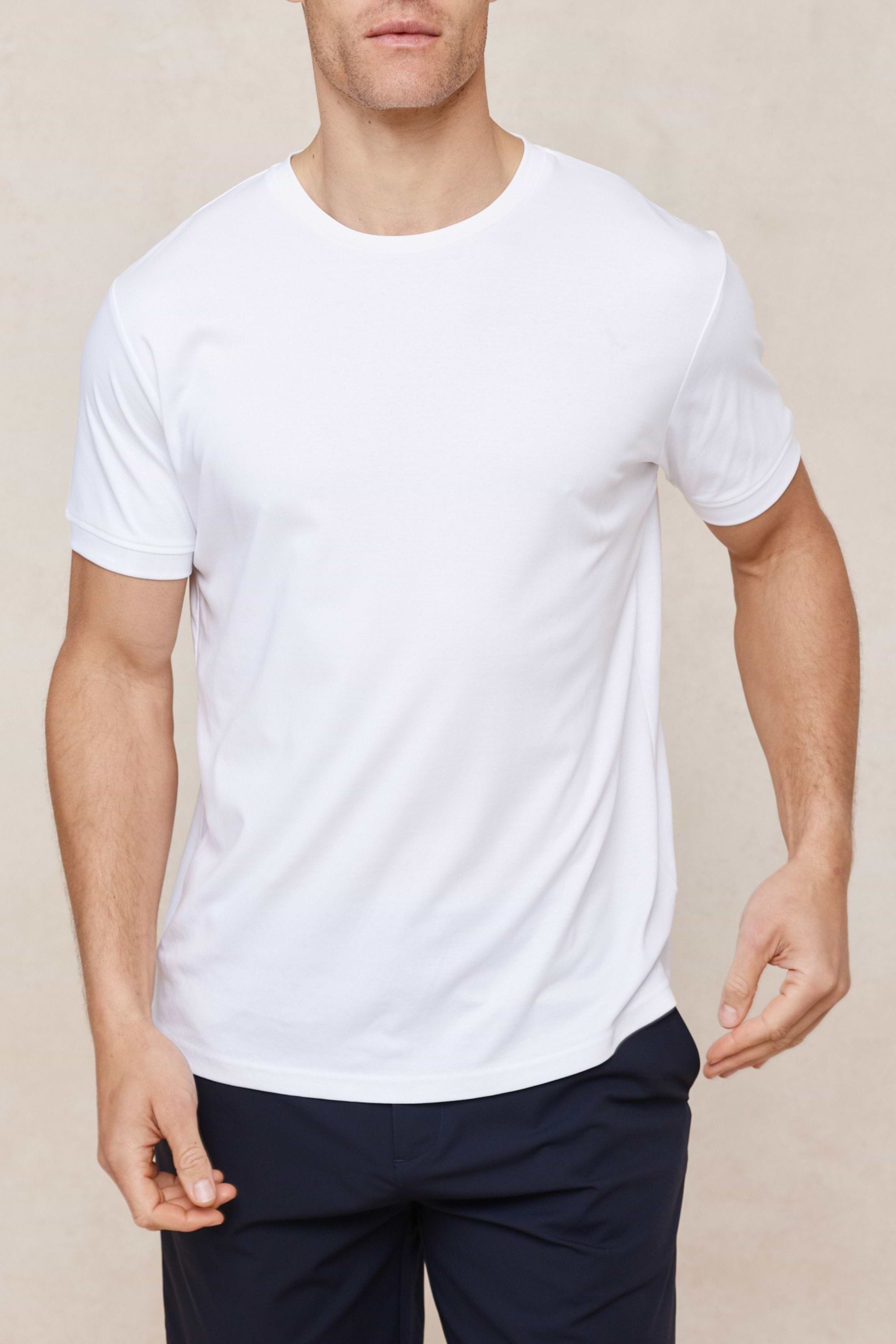 Luxe Mercerised T-Shirt - White