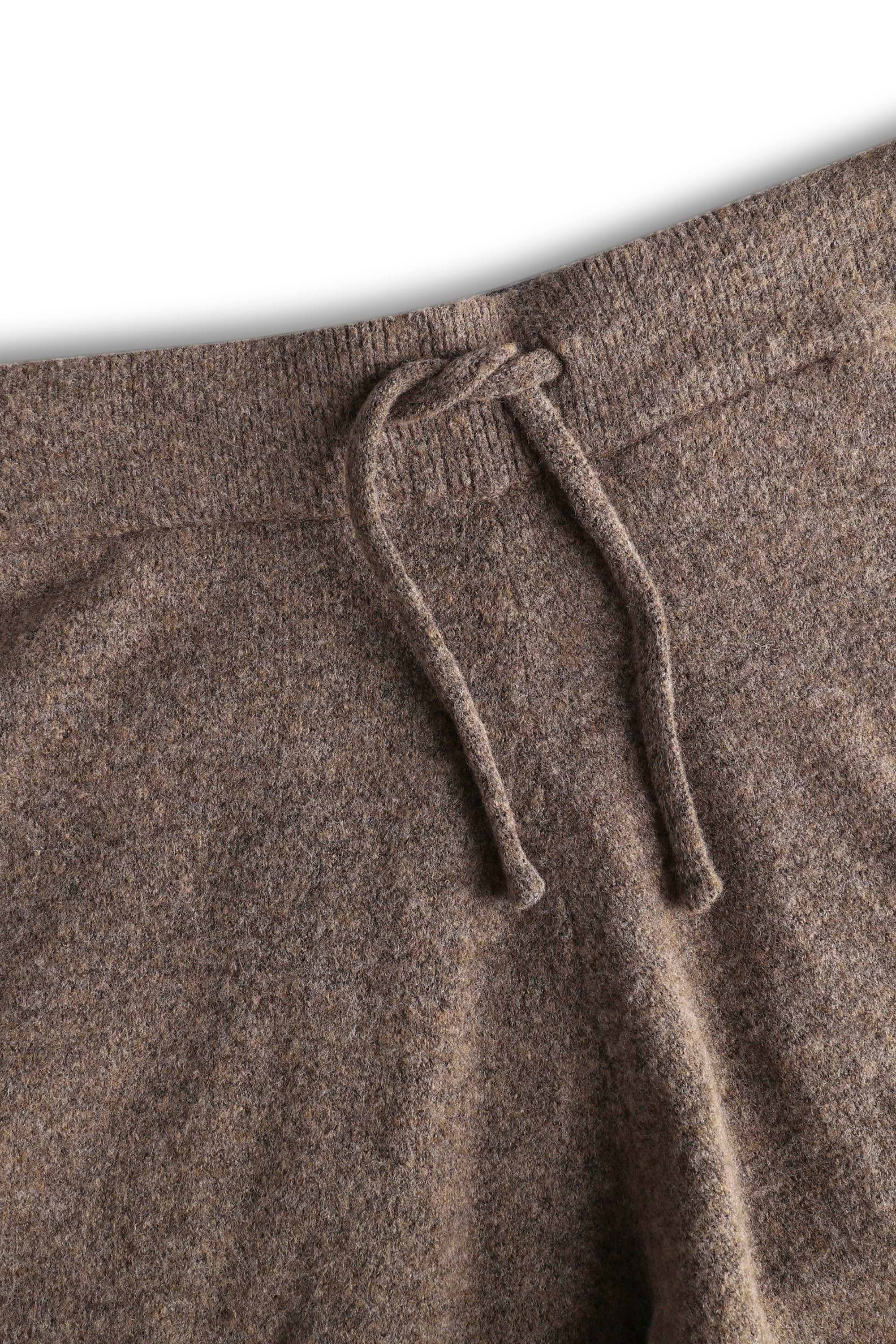 Otto Knitted Trousers - Brown Marl