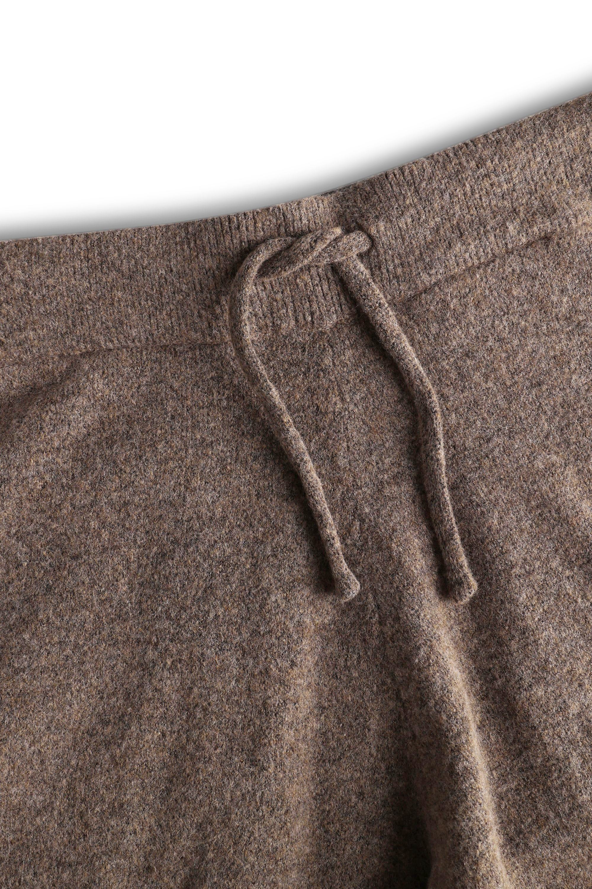 Otto Knitted Trousers - Brown Marl