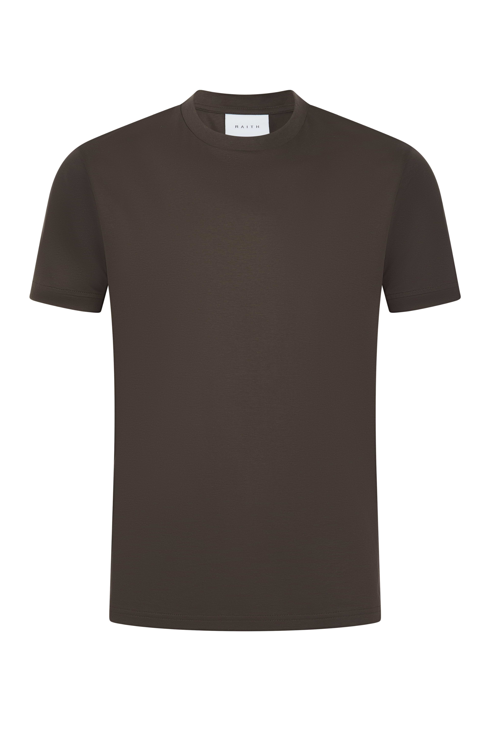 Luxe Mercerised T-Shirt - Brown