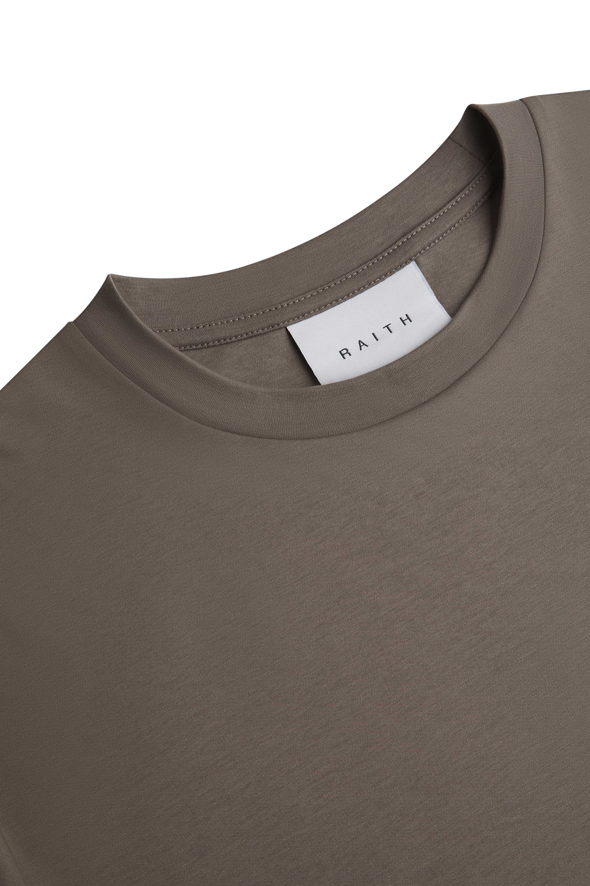 Luxe Mercerised T-Shirt - Mushroom