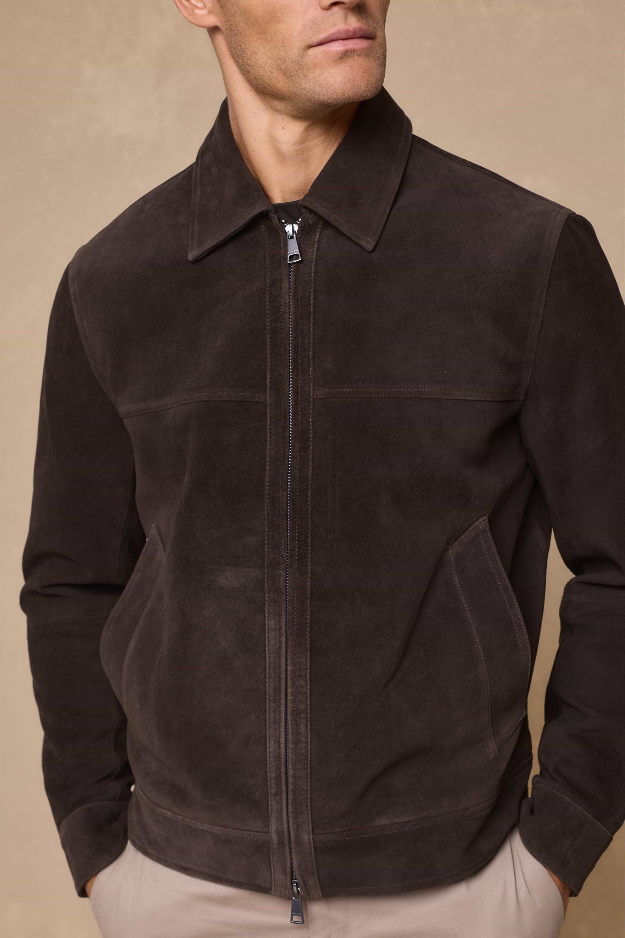 Bruno Suede Jacket - Brown