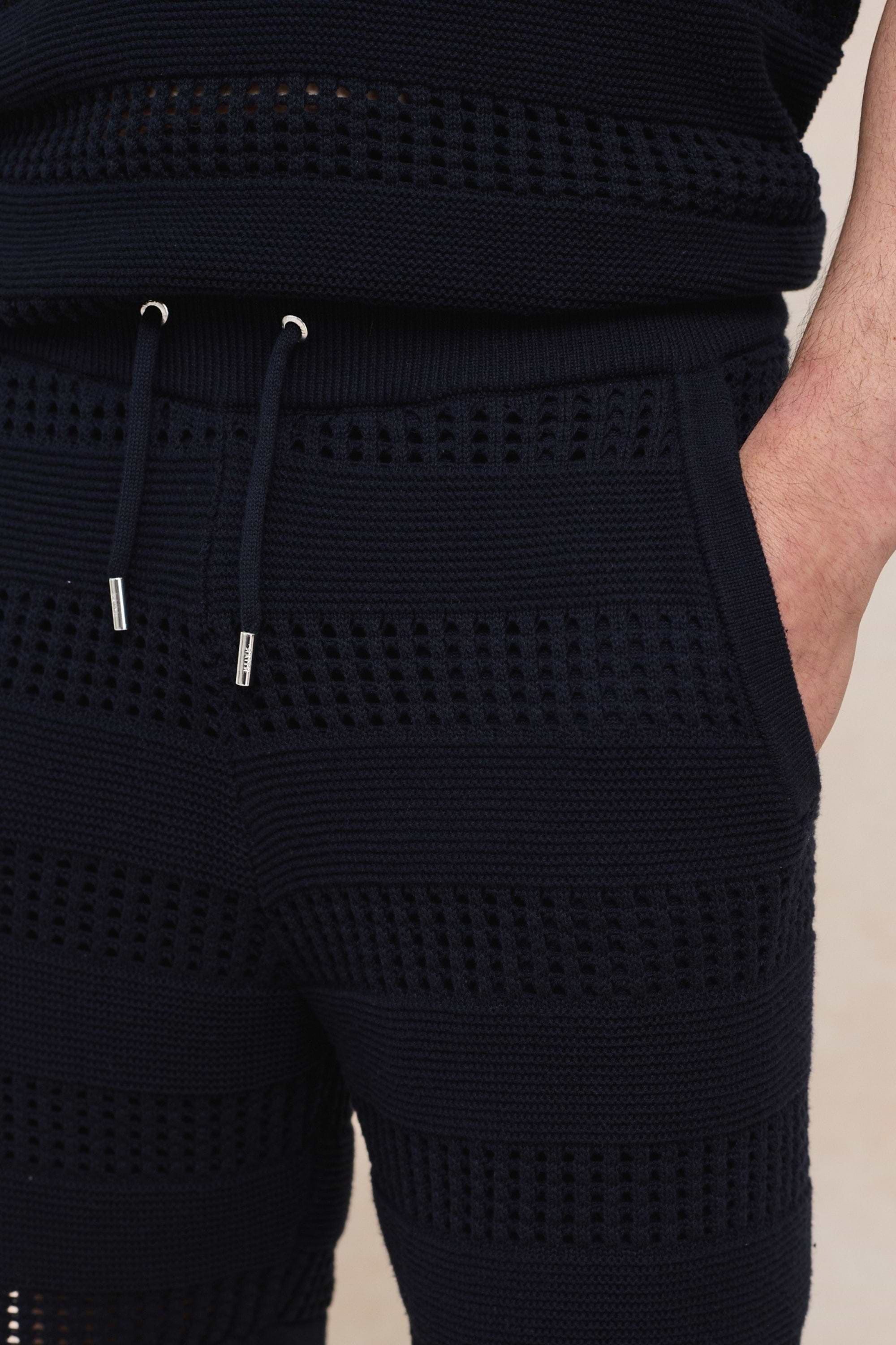 Frattina Crochet Short - Navy