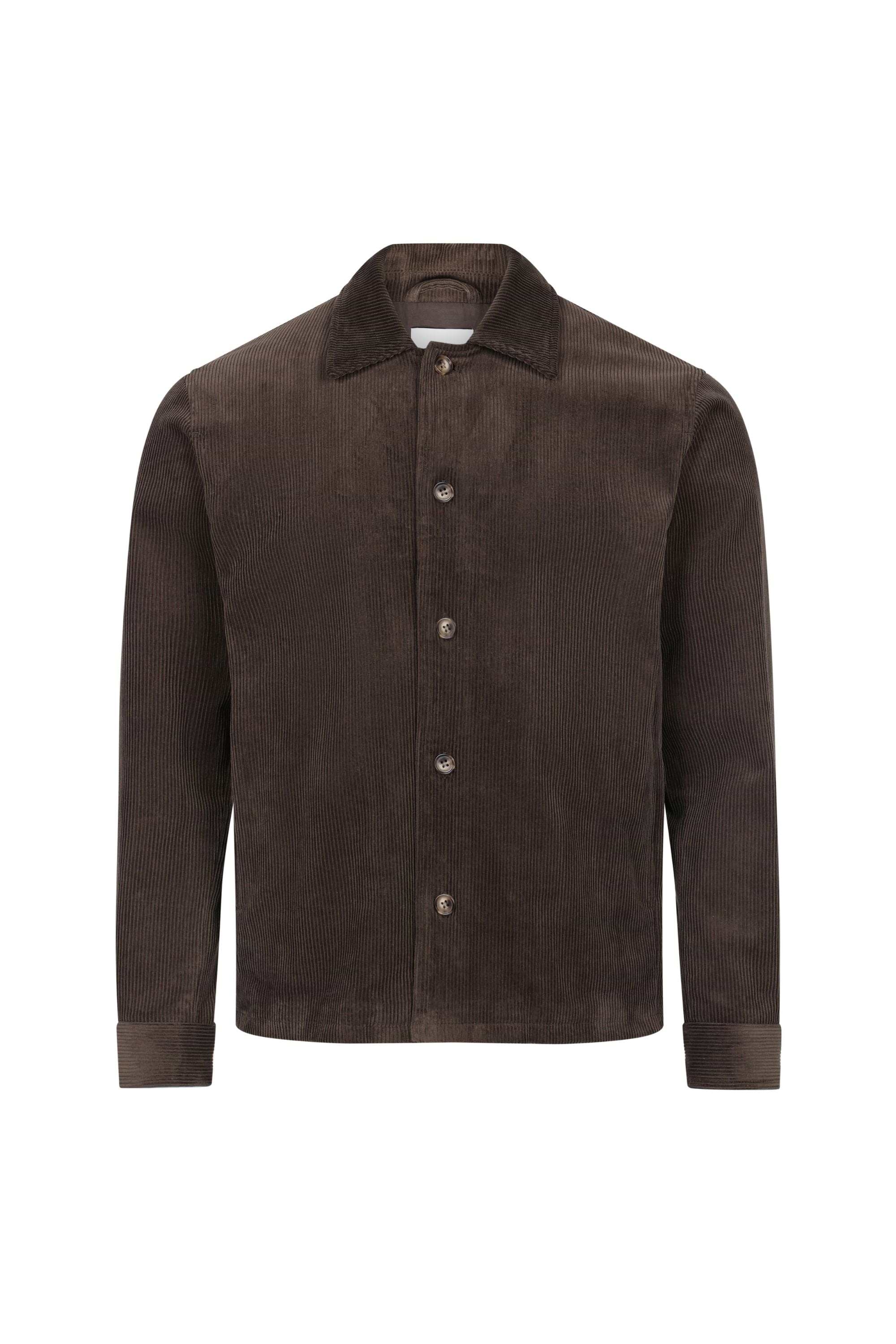 Lukas Corduroy Shacket - Brown