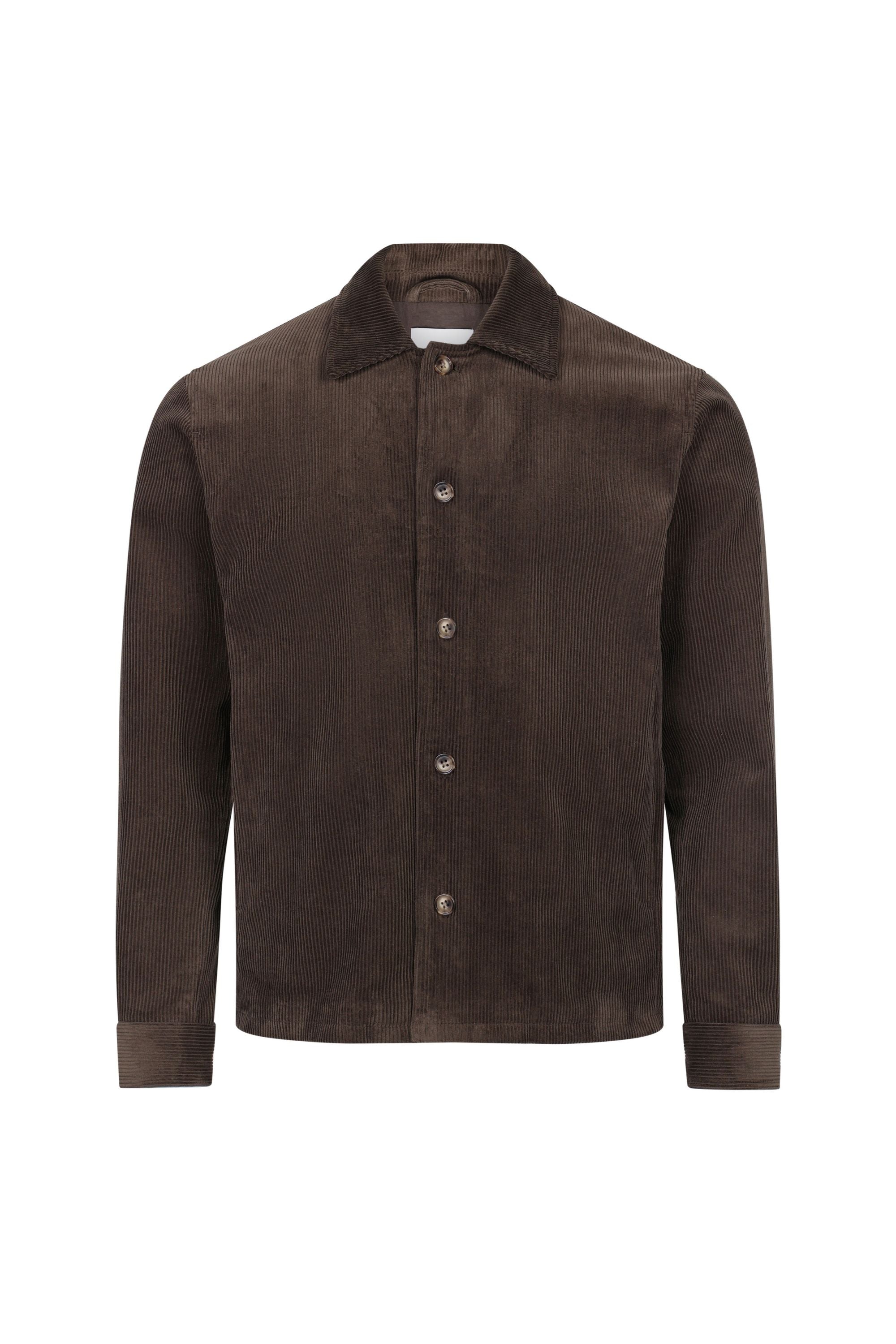 Lukas Corduroy Shacket - Brown