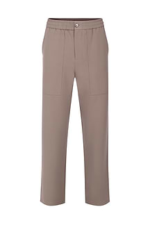 Julien Relaxed Panelled Trouser - Olive