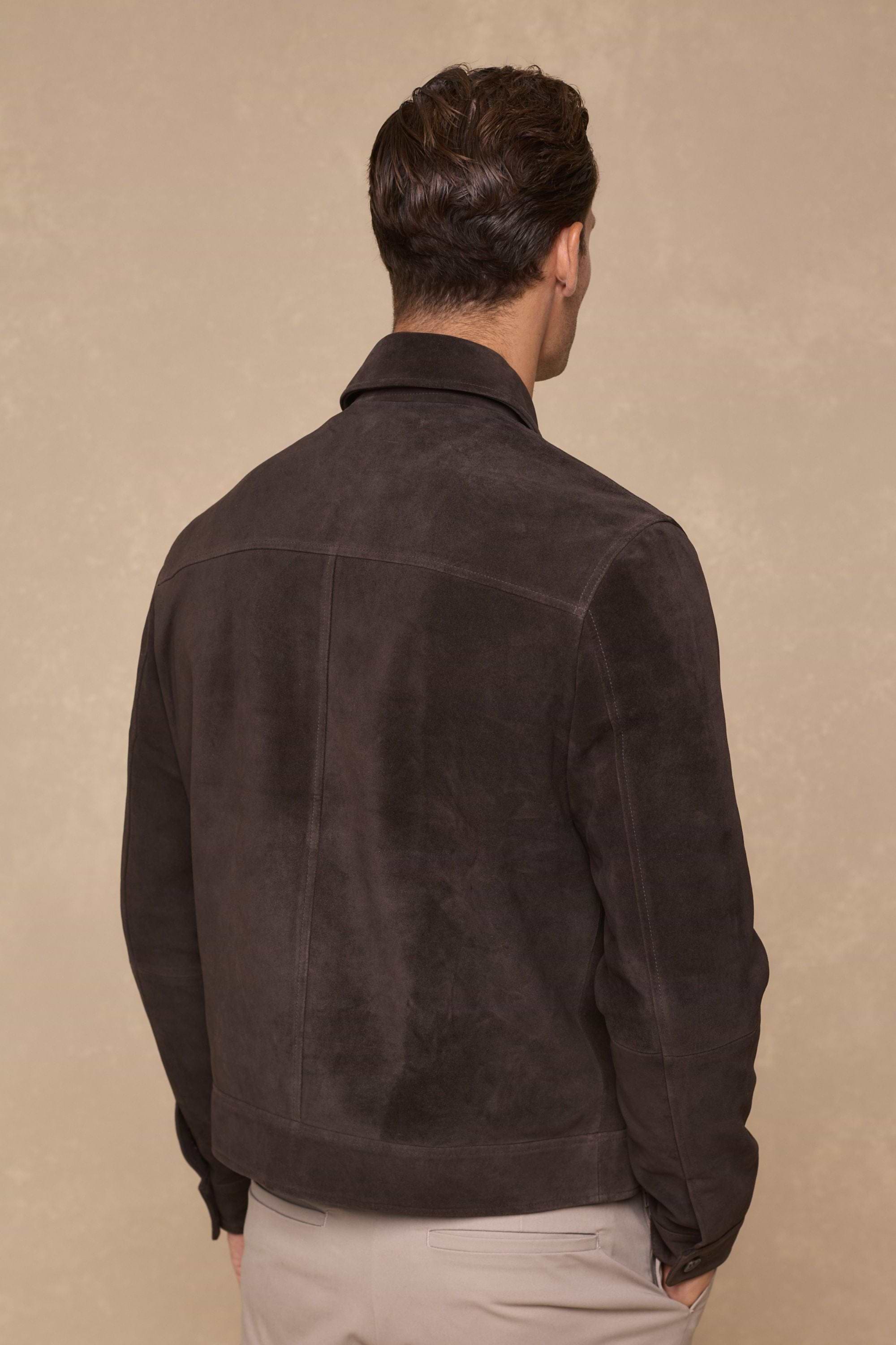 Bruno Suede Jacket - Brown
