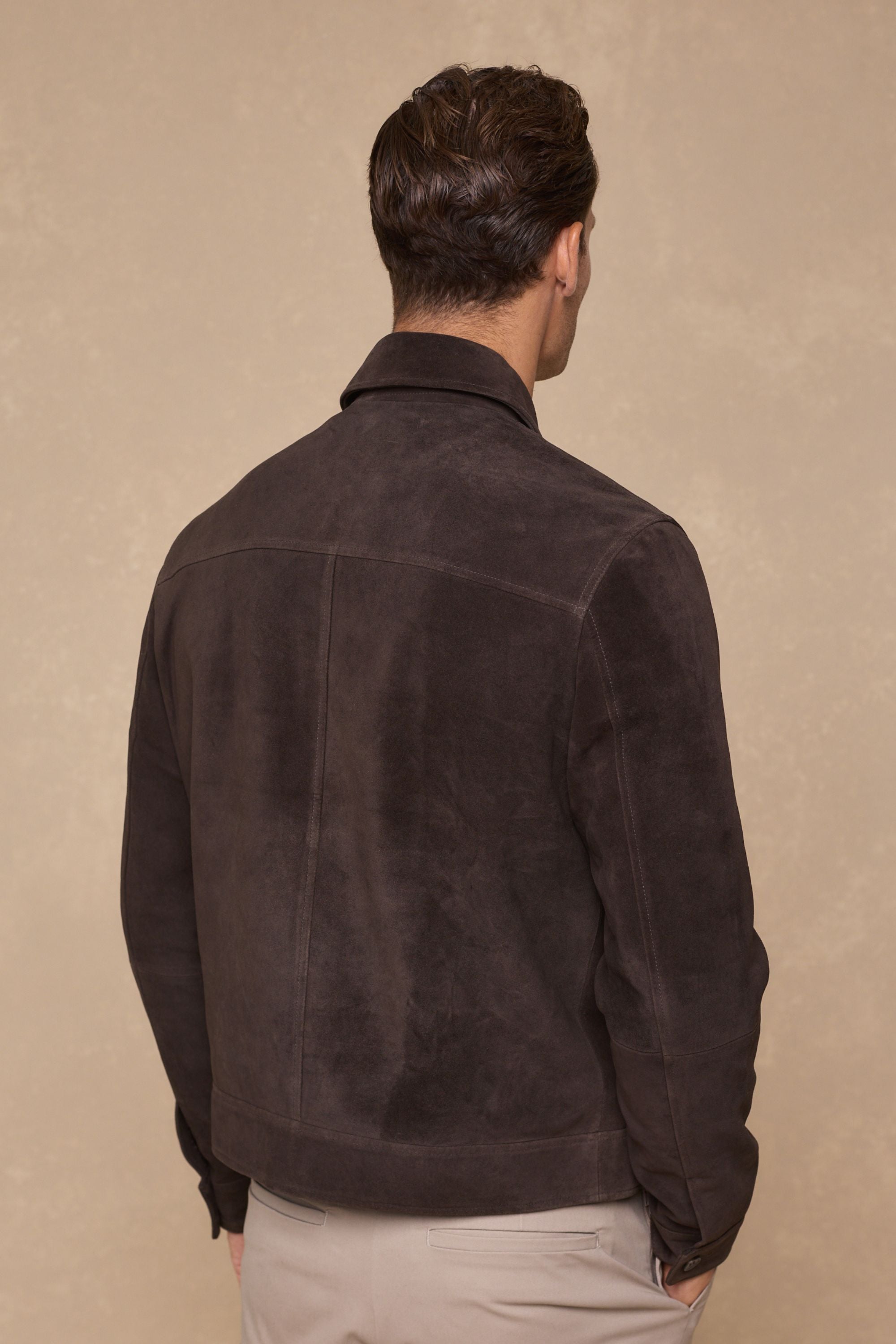 Bruno Suede Jacket - Brown
