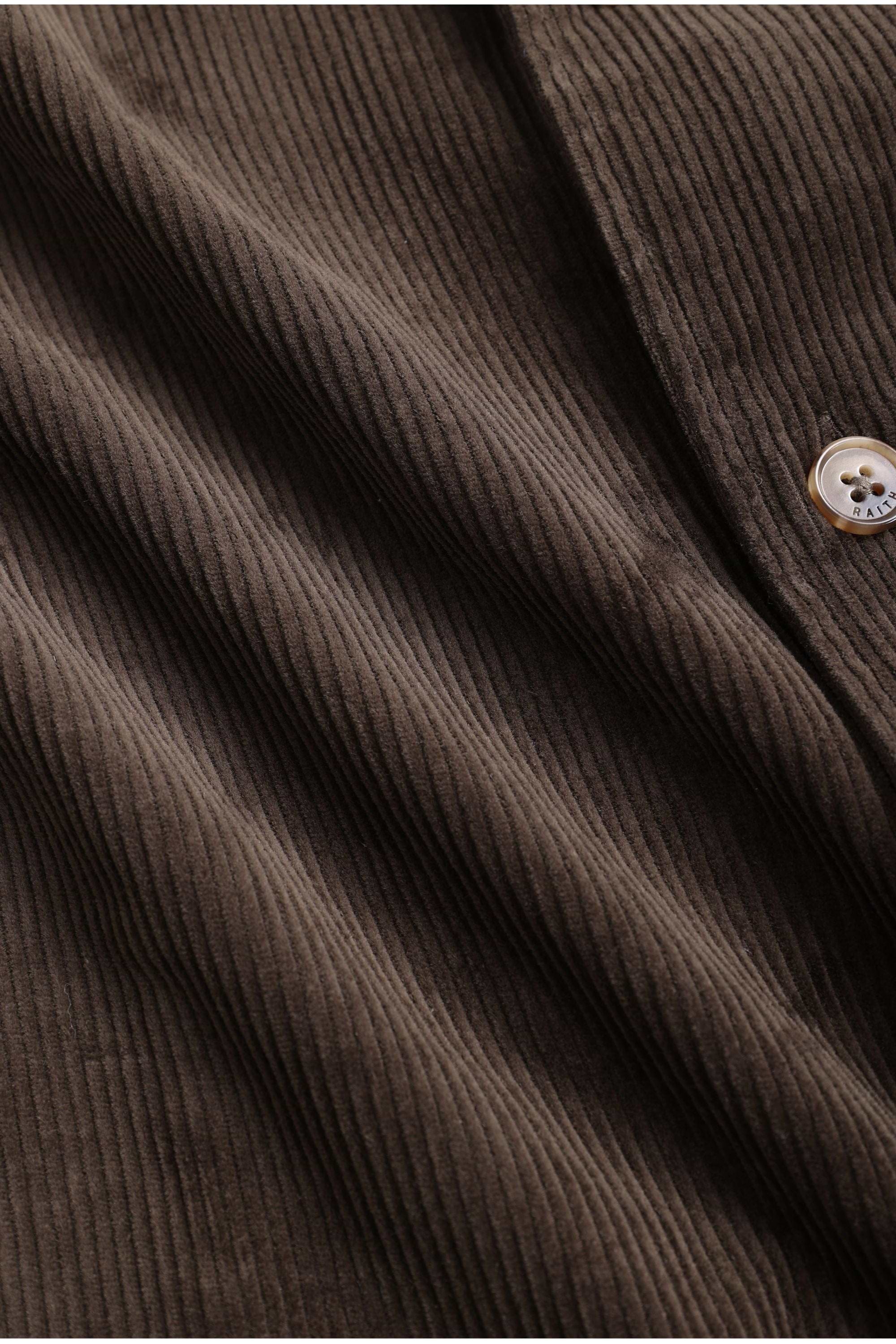 Lukas Corduroy Shacket - Brown
