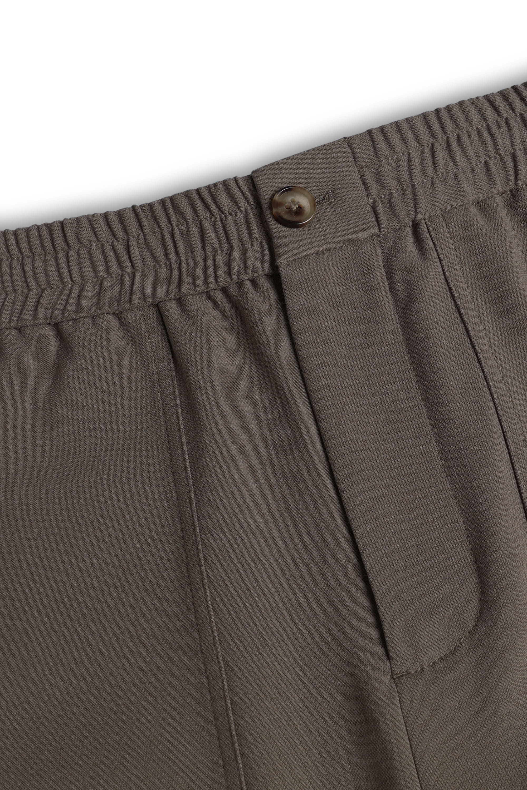 Julien Relaxed Panelled Trouser - Olive