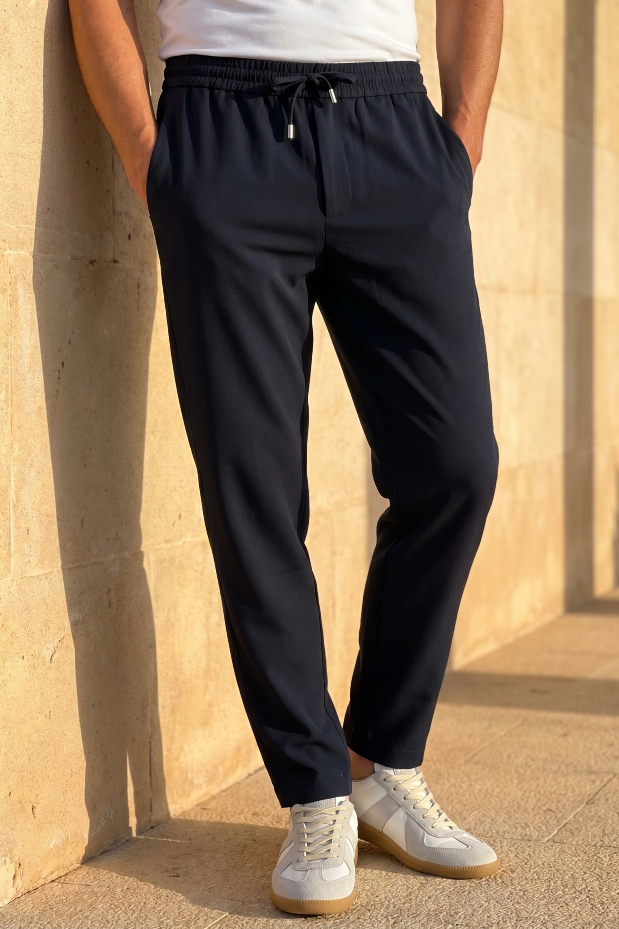 Mateo Tapered Trouser - Dark Navy